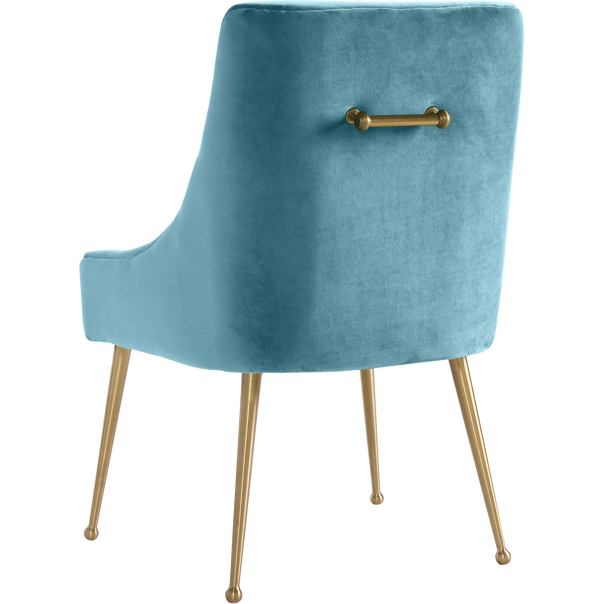 Bordeaux Velvet Side Chair Sea Blue - Image 4