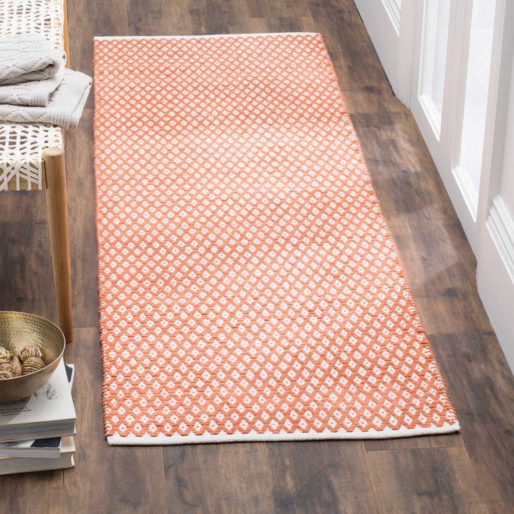 Boston Americana Orange Runner Rug - Image 3