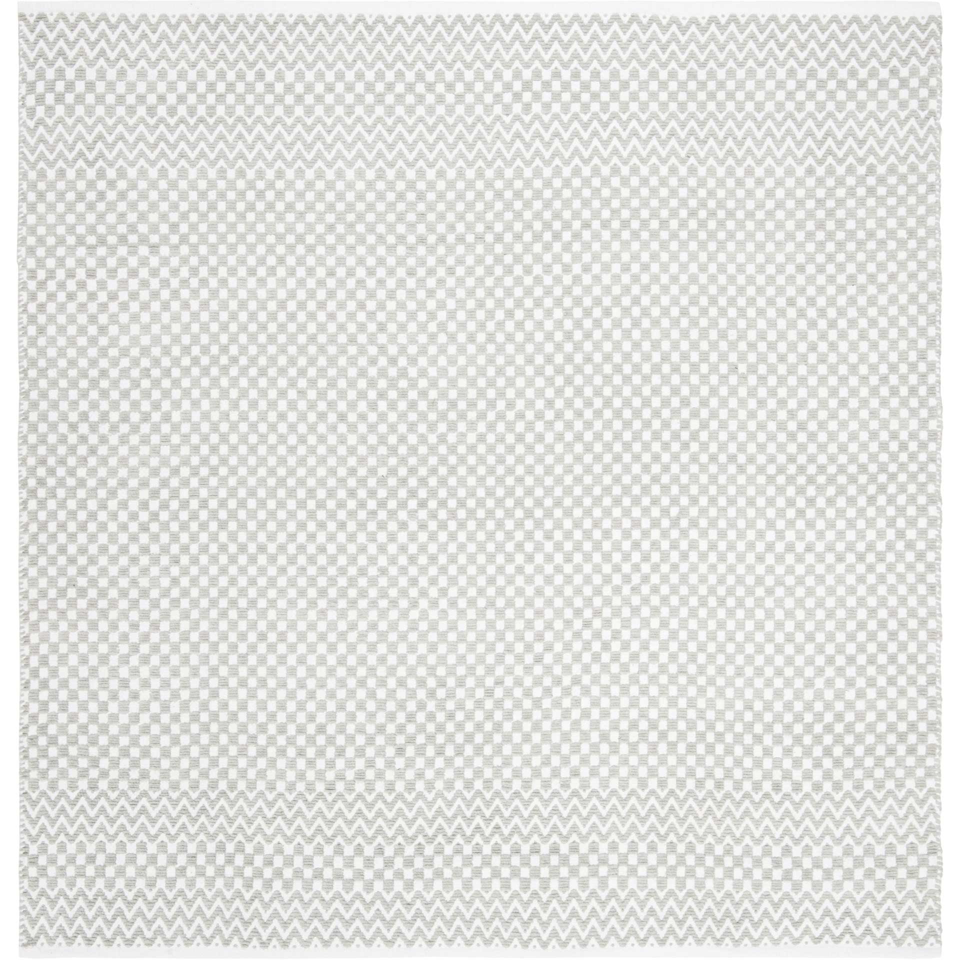 Boston Checker Gray Area Rug - Image 2