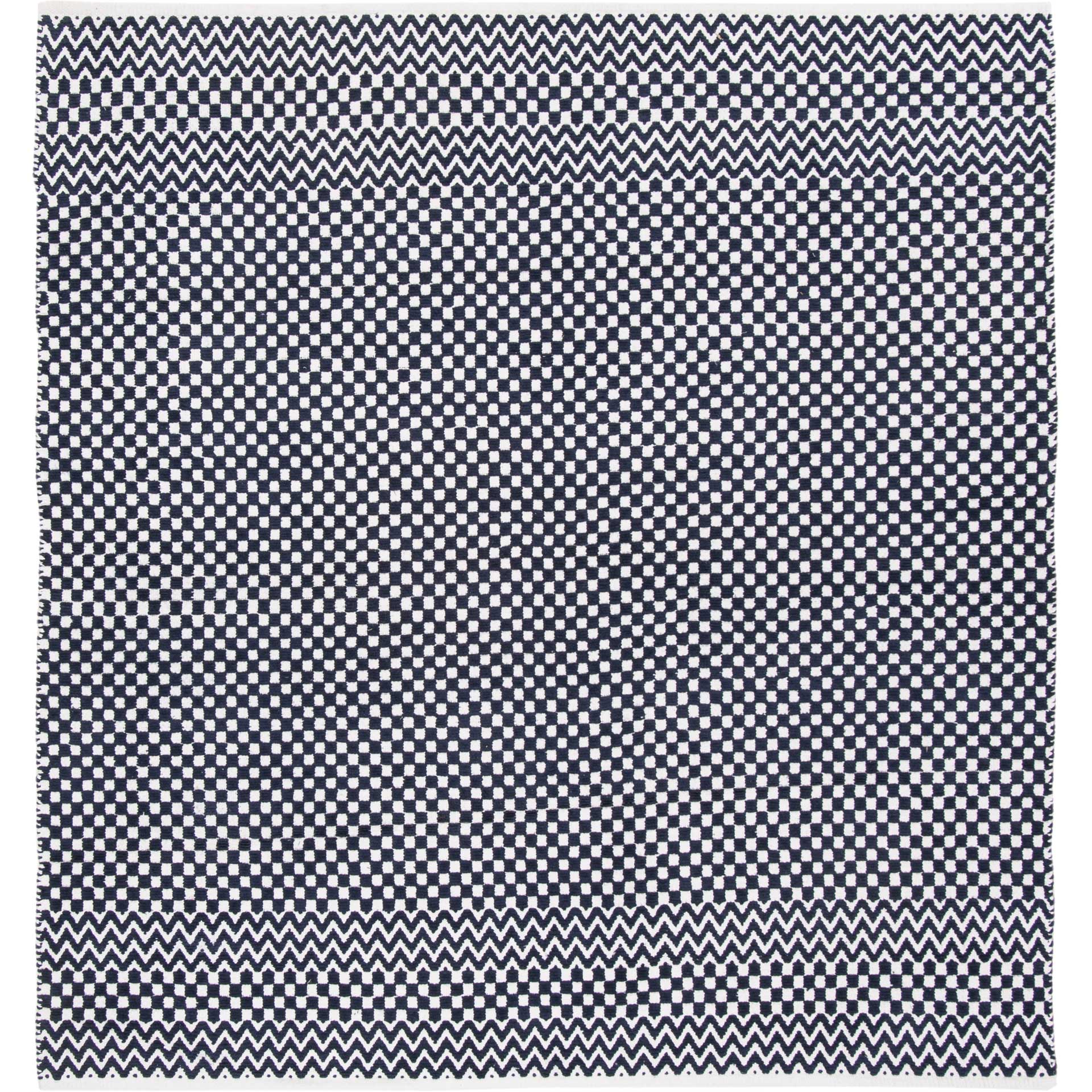 Boston Checker Navy Area Rug - Image 2
