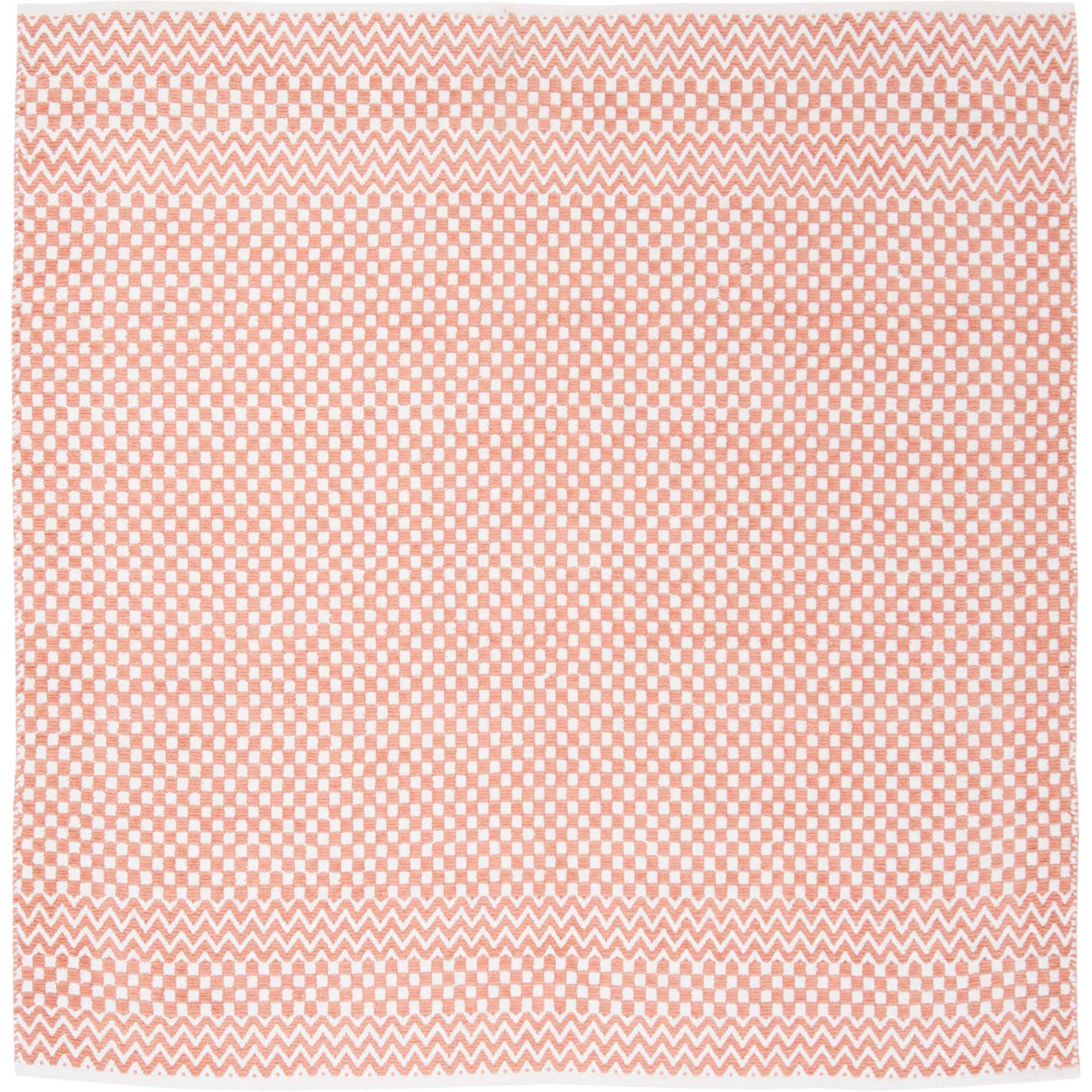 Boston Checker Orange Area Rug - Image 2