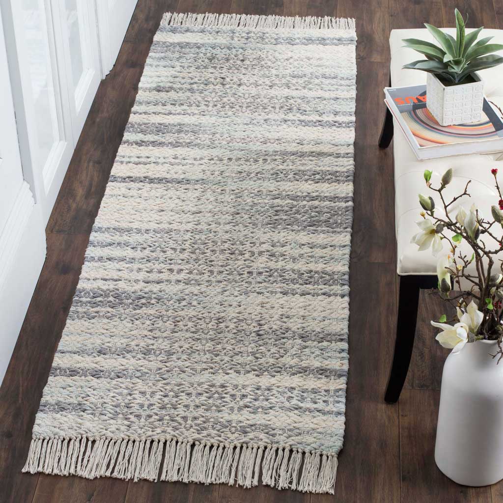 Boston Gray/Ivory Runner Rug - Image 2