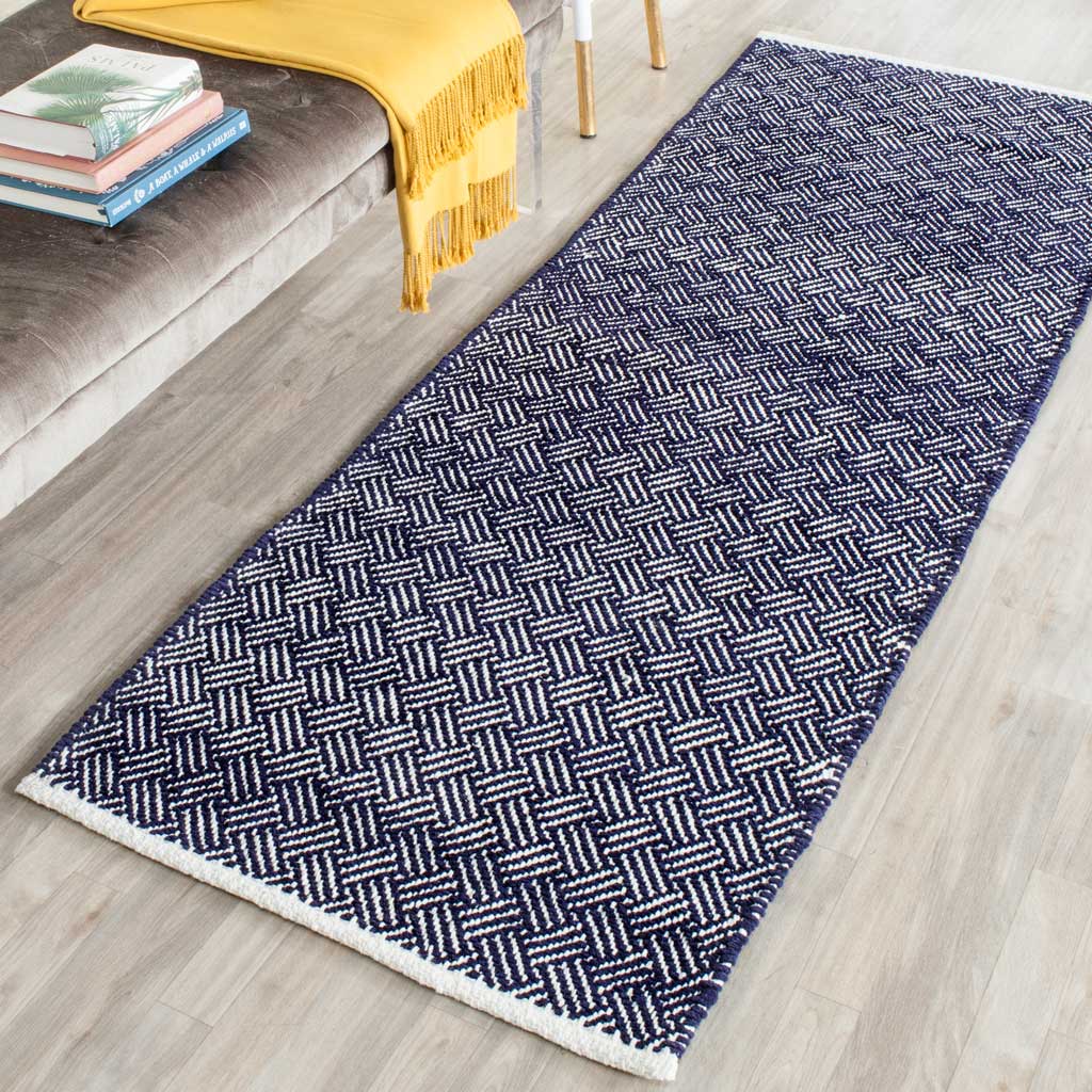 Boston Navy Runner Rug - Image 3