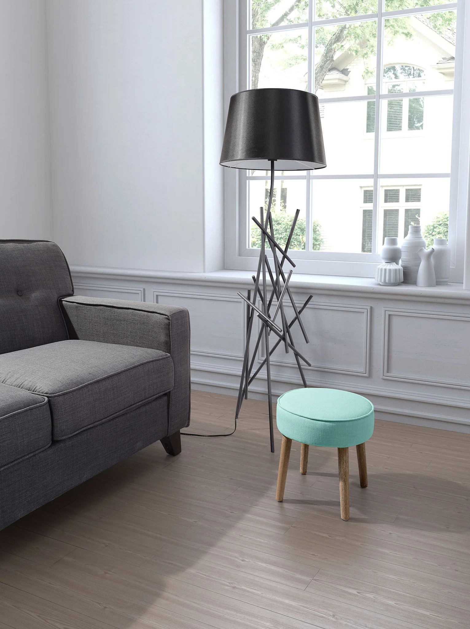 Boston Stool Aqua - Image 2