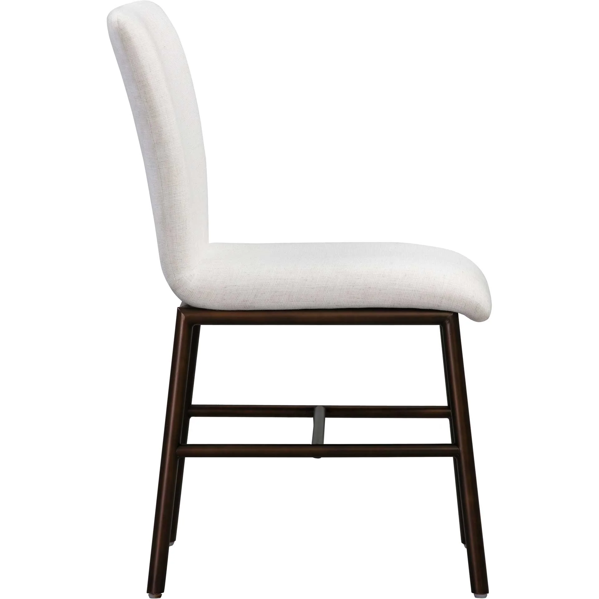 Boston Upholstered Dining Chair Flax (Set of 2) - Image 3
