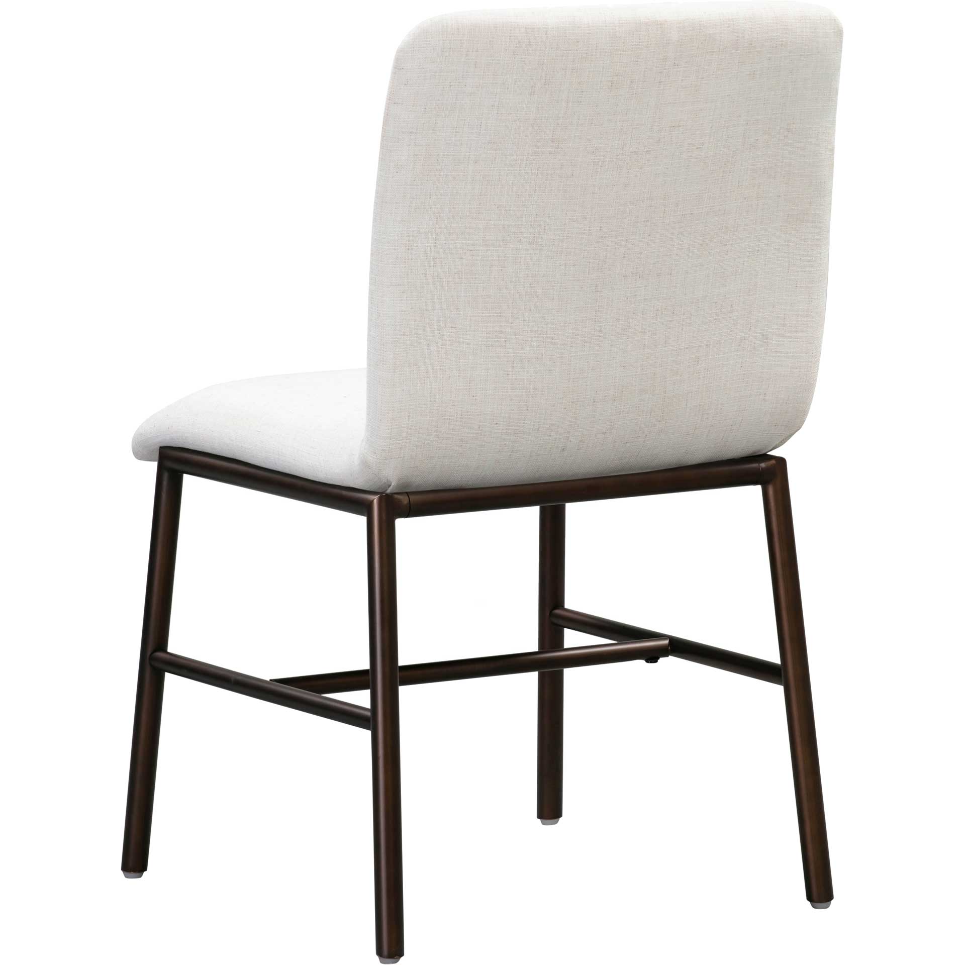 Boston Upholstered Dining Chair Flax (Set of 2) - Image 4