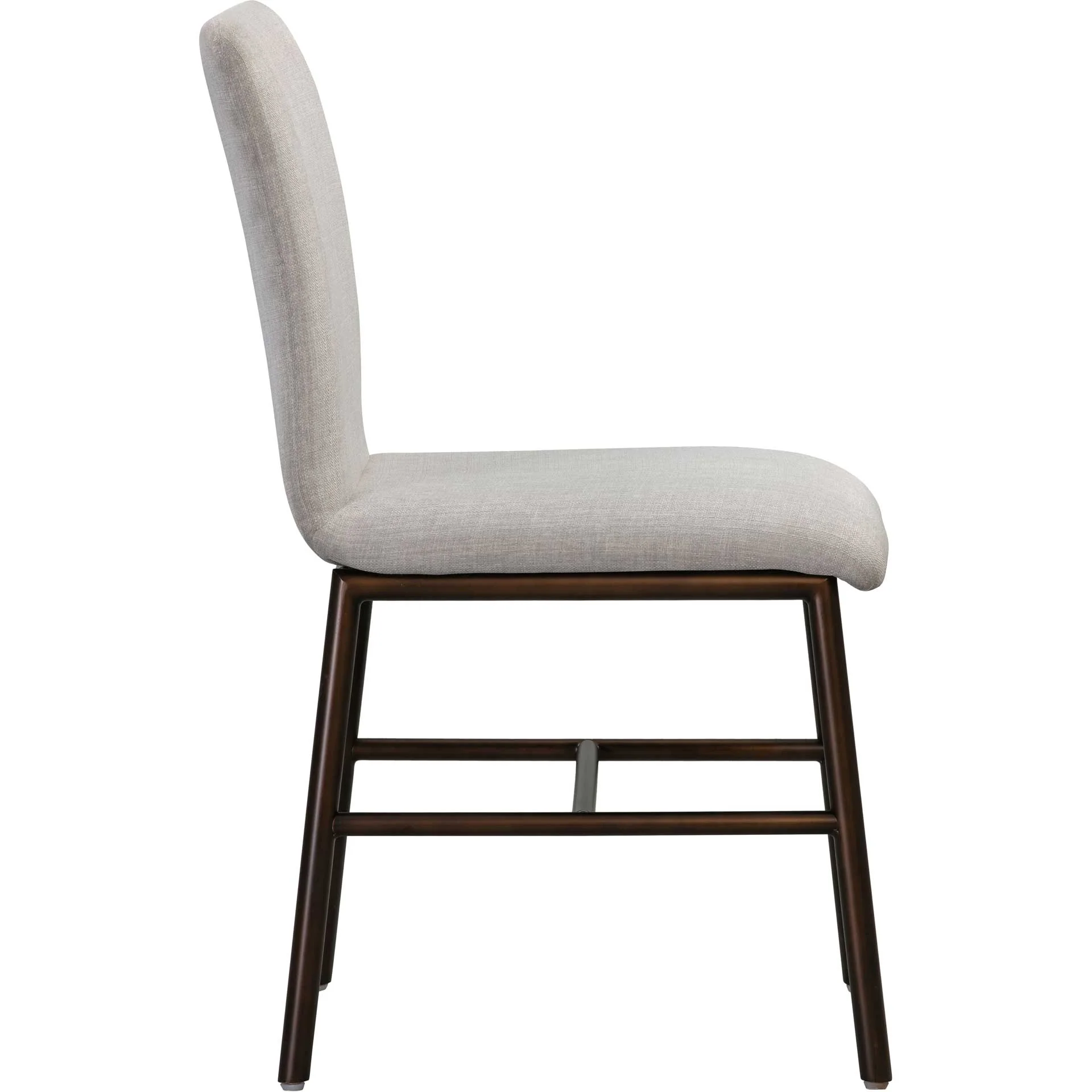 Boston Upholstered Dining Chair Taupe (Set of 2) - Image 4