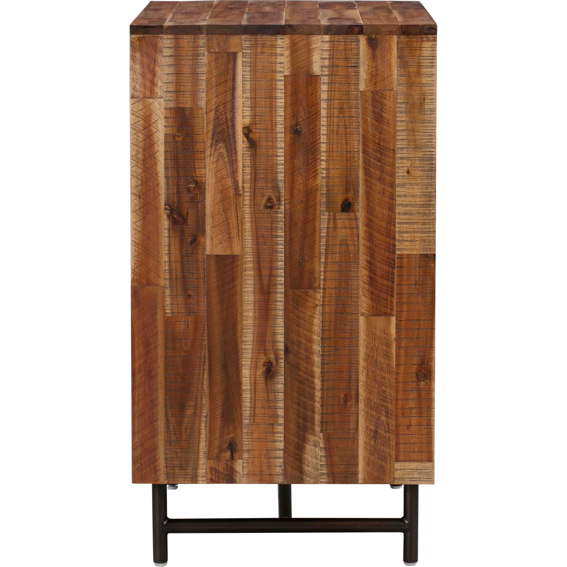 Boston Wooden Bar Cabinet Rustic/Dark Brown - Image 3
