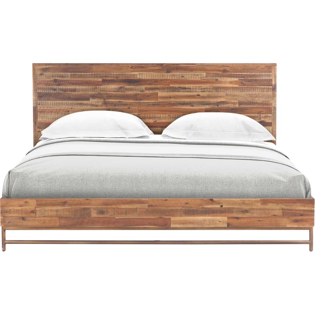 Boston Wooden Bed Brown - Image 2
