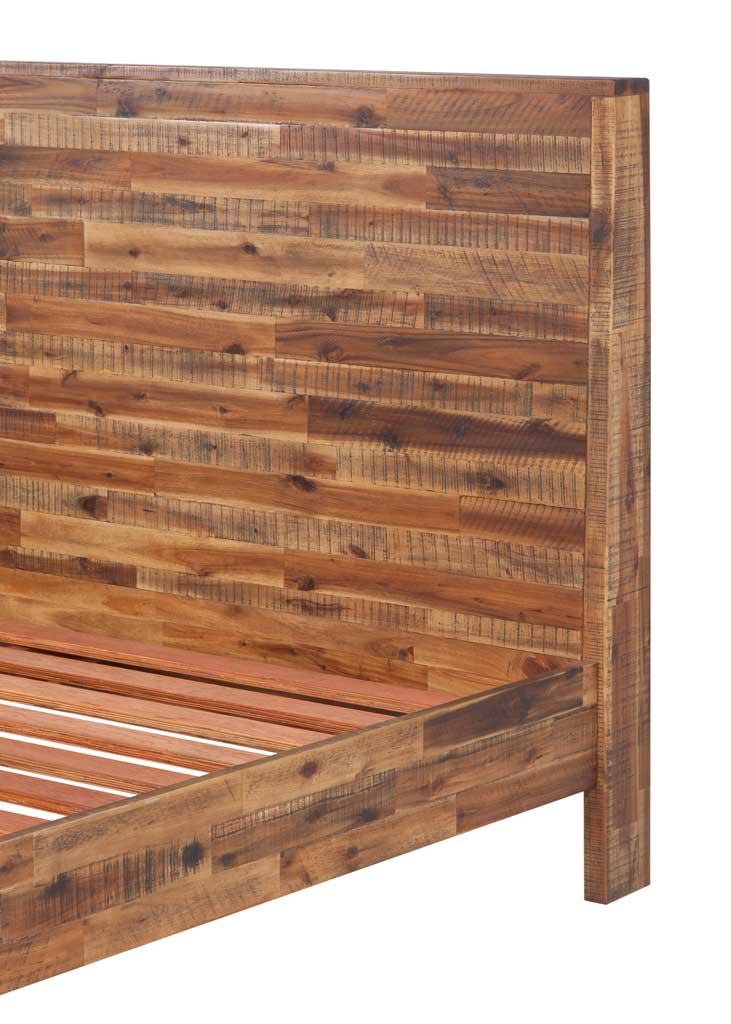 Boston Wooden Bed Brown - Image 3