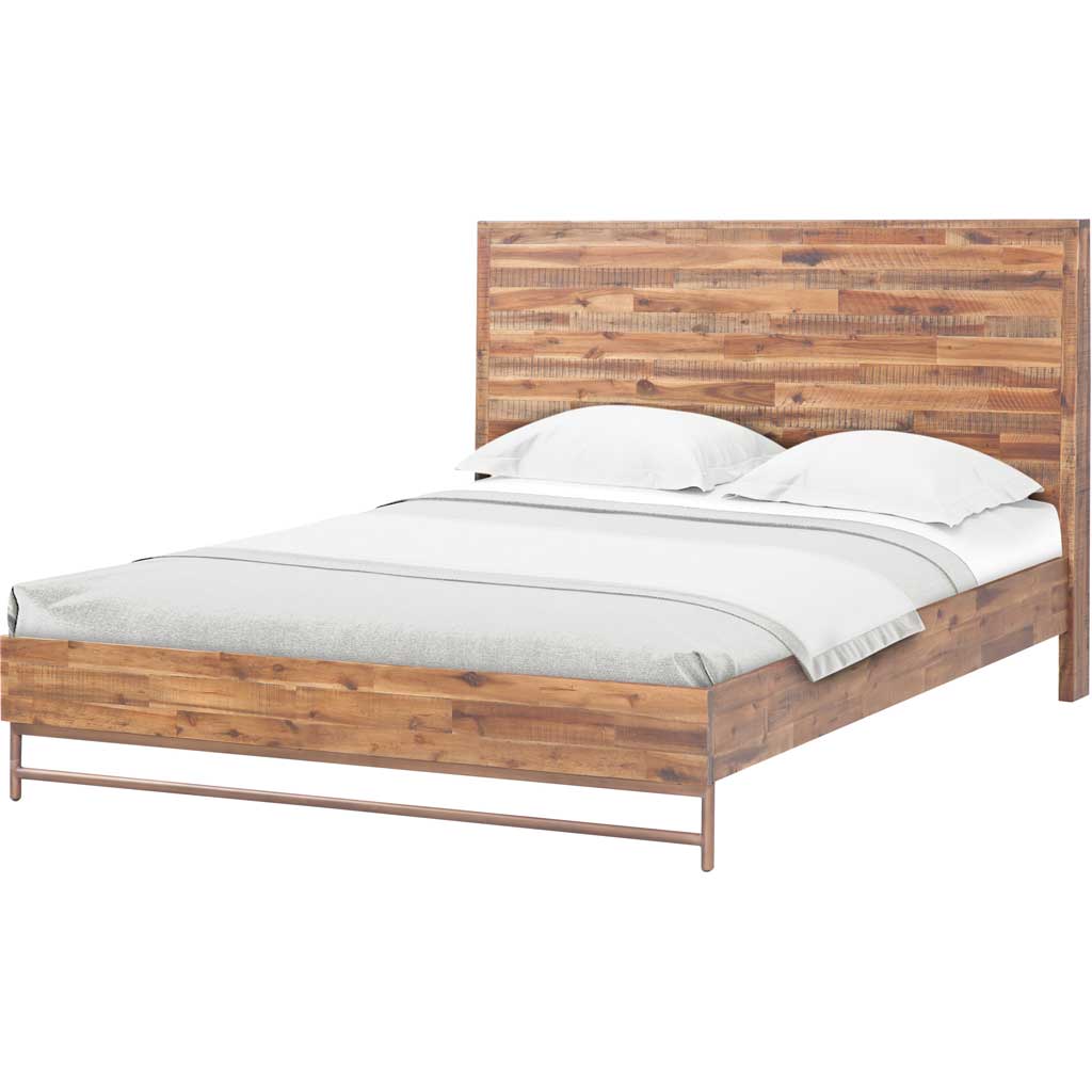 Boston Wooden Bed Brown - Image 5