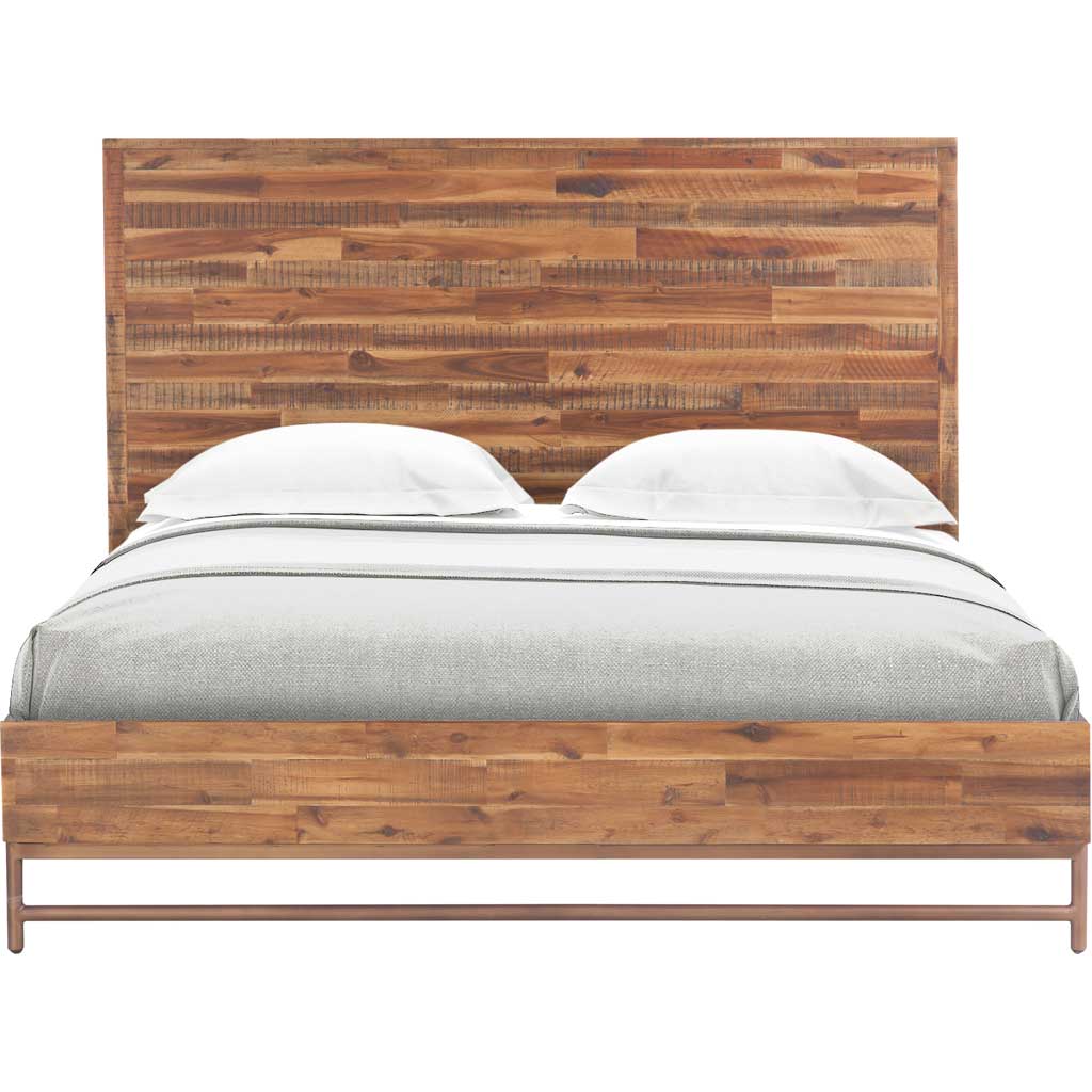 Boston Wooden Bed Brown - Image 6