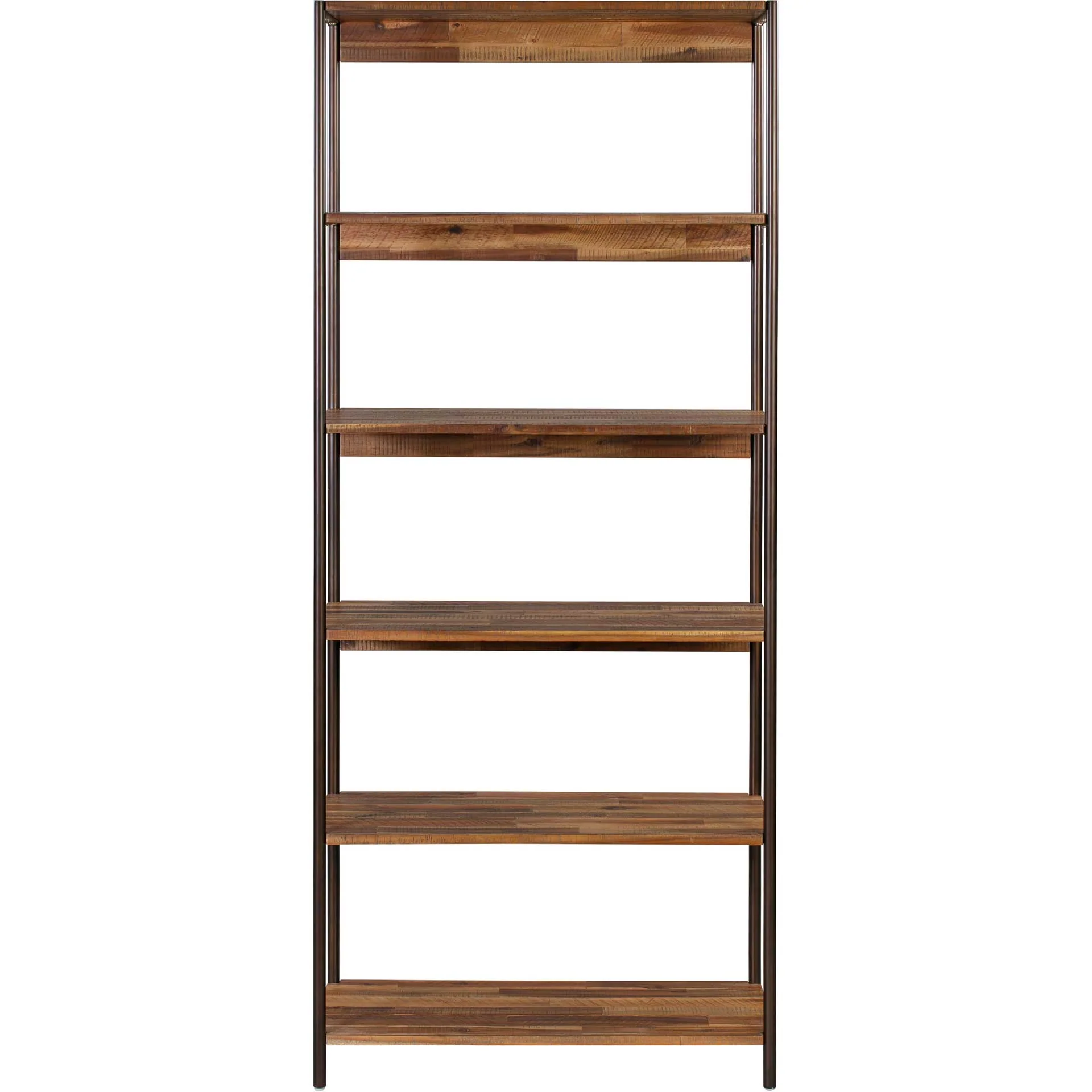 Boston Wooden Bookcase Rustic Acacia - Image 2