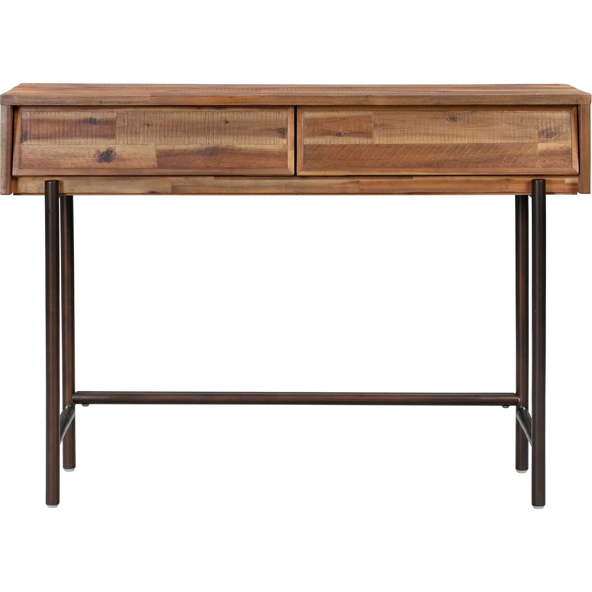 Boston Wooden Console Table Rustic/Dark Brown - Image 2