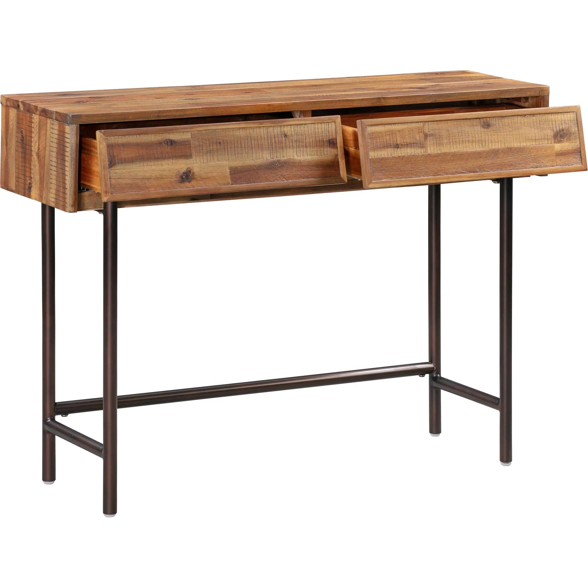 Boston Wooden Console Table Rustic/Dark Brown - Image 3