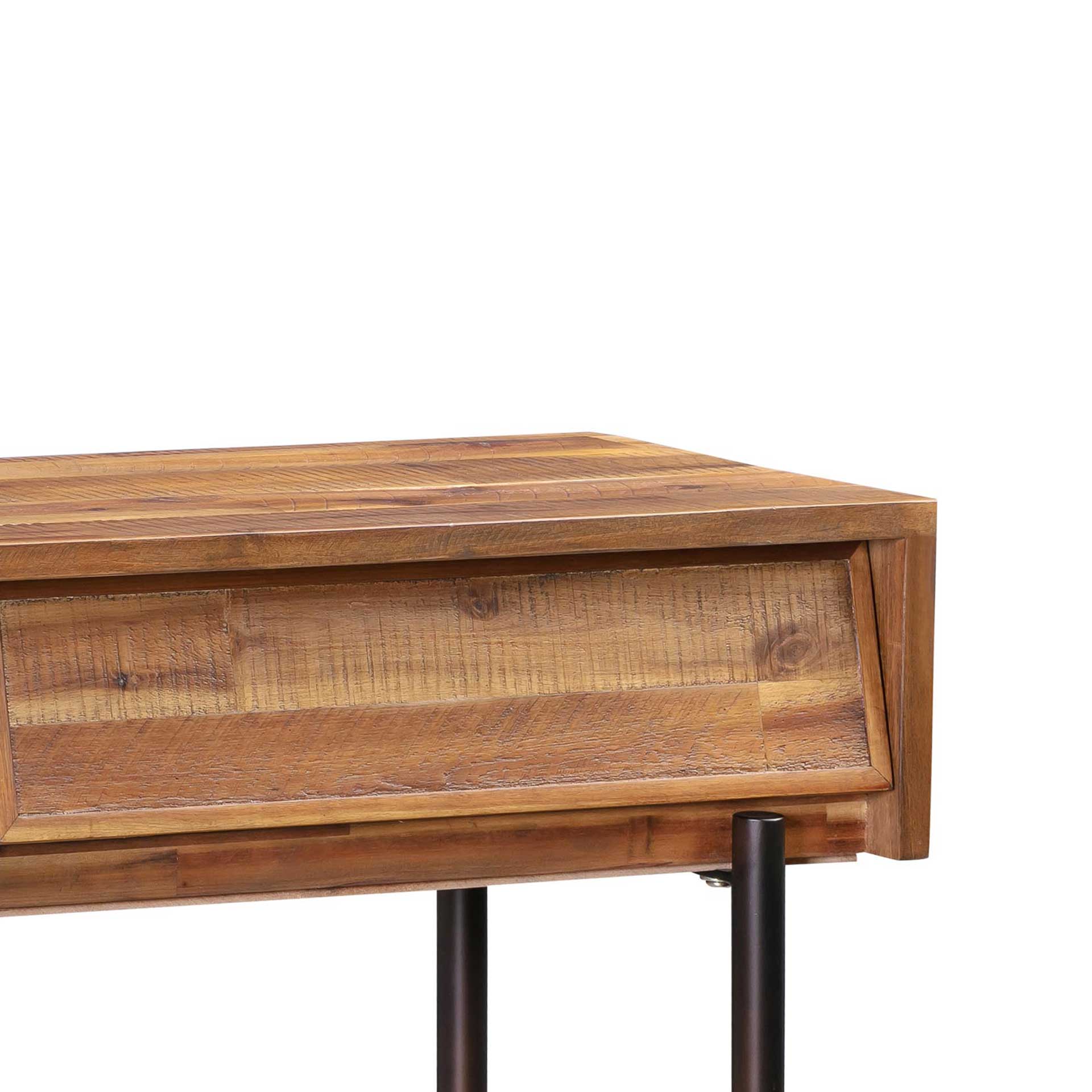 Boston Wooden Console Table Rustic/Dark Brown - Image 6