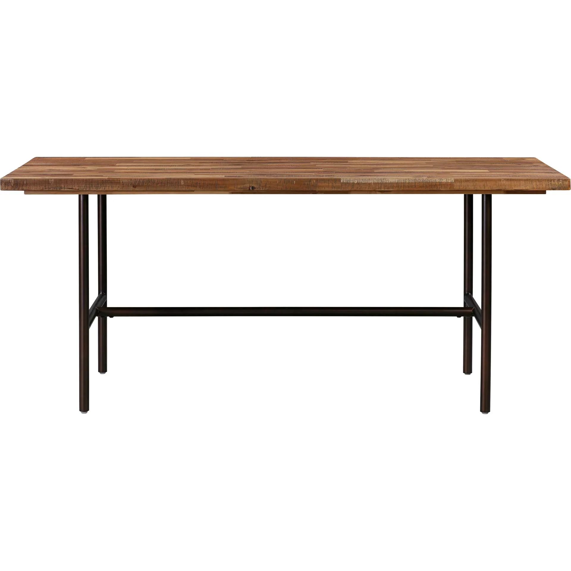 Boston Wooden Dining Table Rustic/Dark Brown - Image 2