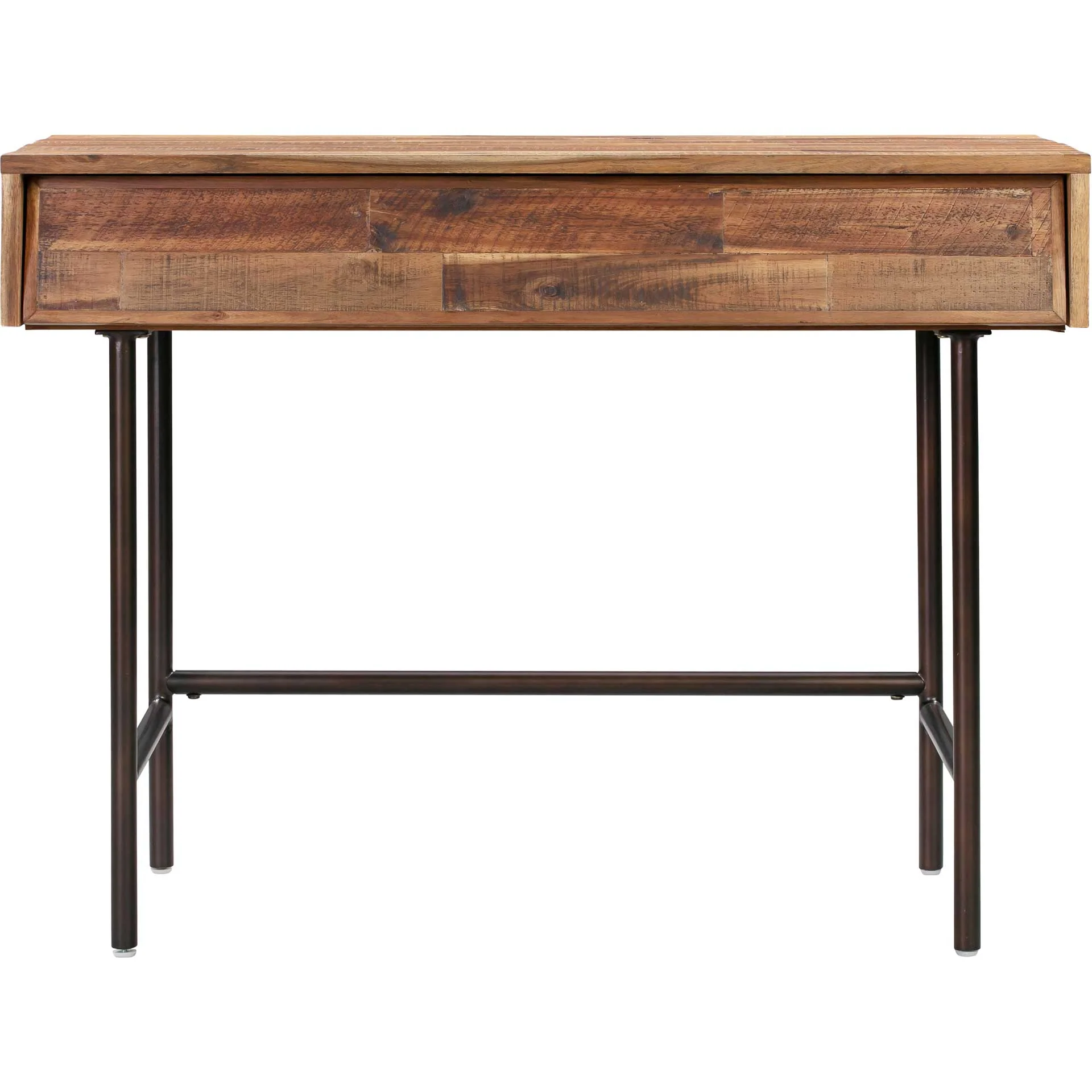 Boston Wooden Mini Desk Rustic/Dark Brown - Image 2