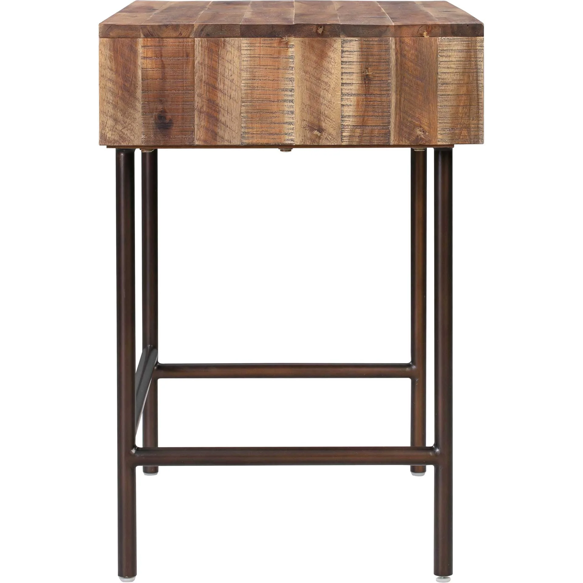 Boston Wooden Mini Desk Rustic/Dark Brown - Image 3