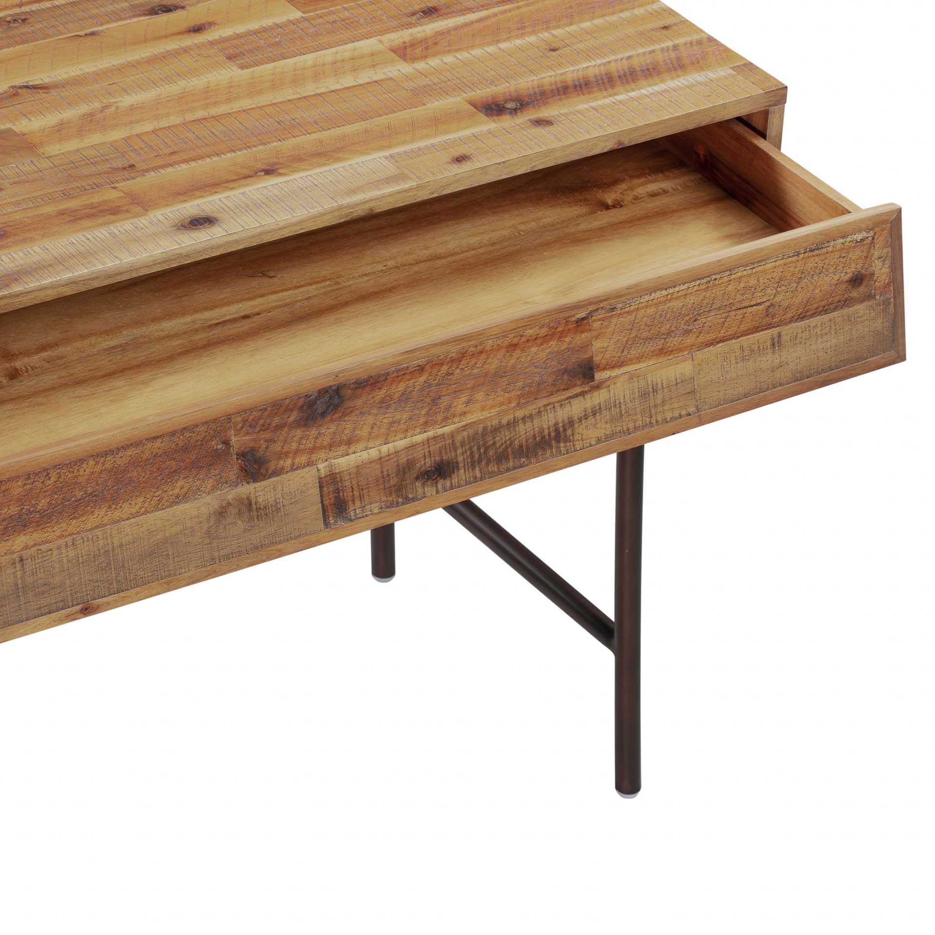 Boston Wooden Mini Desk Rustic/Dark Brown - Image 5