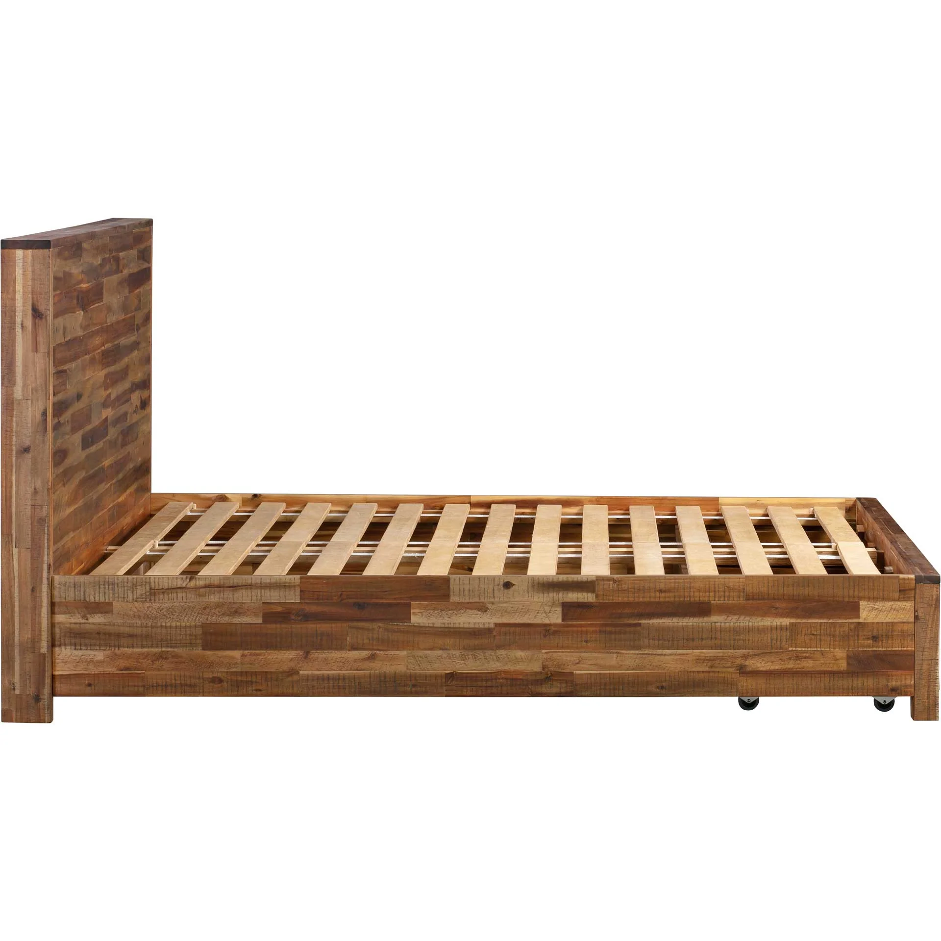 Boston Wooden Storage Bed Rustic Acacia - Image 4