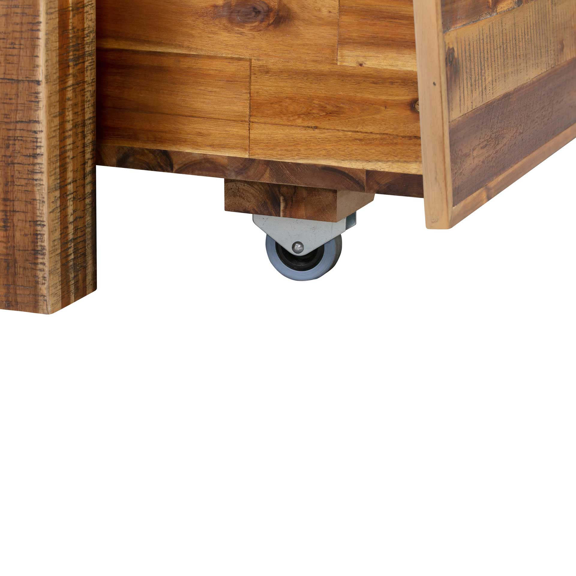 Boston Wooden Storage Bed Rustic Acacia - Image 6