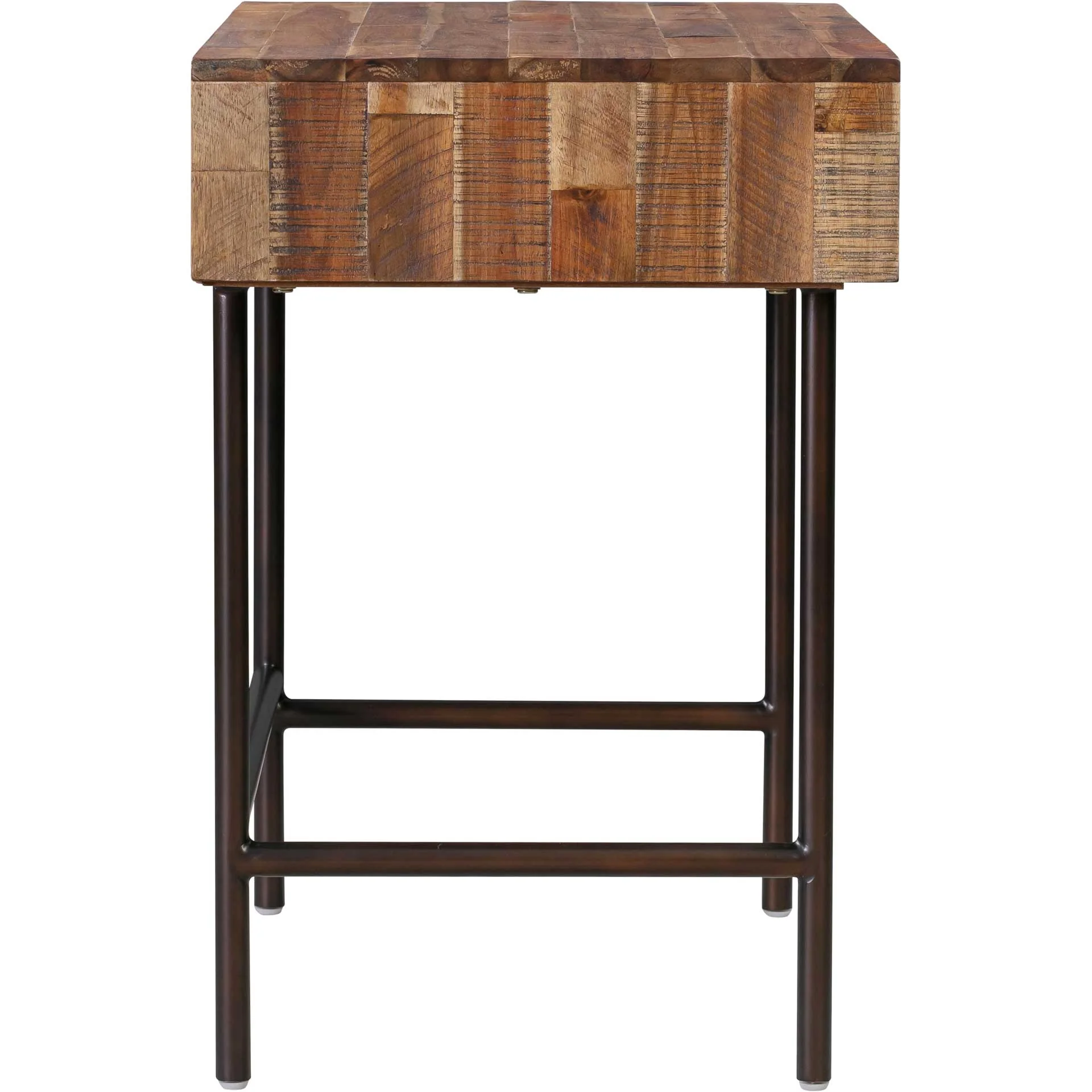 Boston Wooden Writing Desk Rustic/Dark Brown - Image 3
