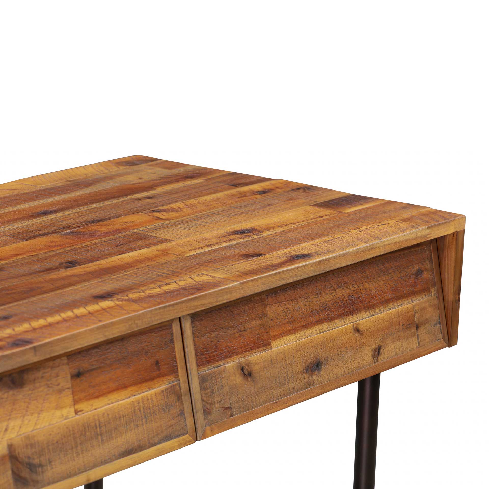Boston Wooden Writing Desk Rustic/Dark Brown - Image 6