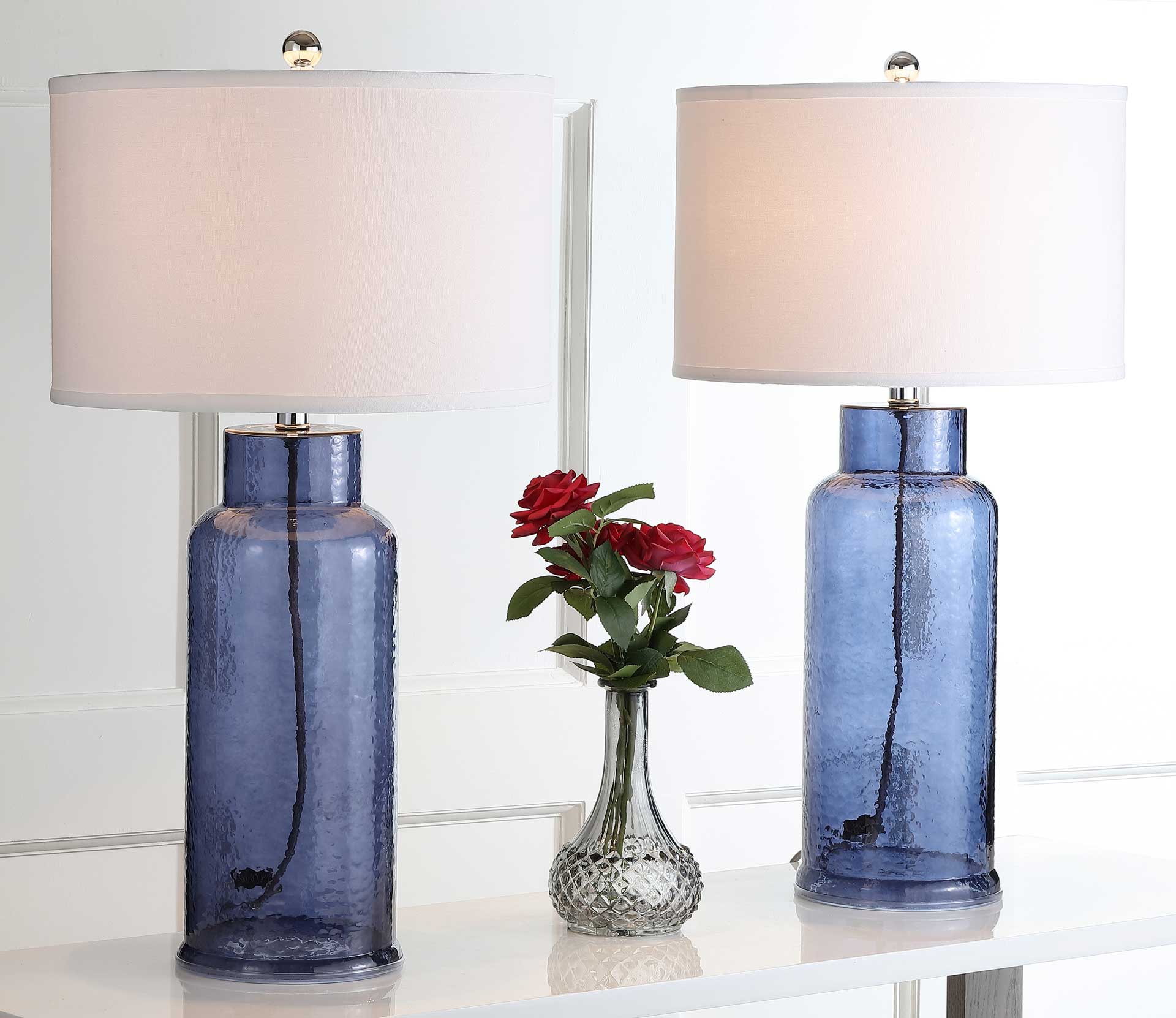 Bottle Glass Table Lamp Blue (Set of 2) - Image 3