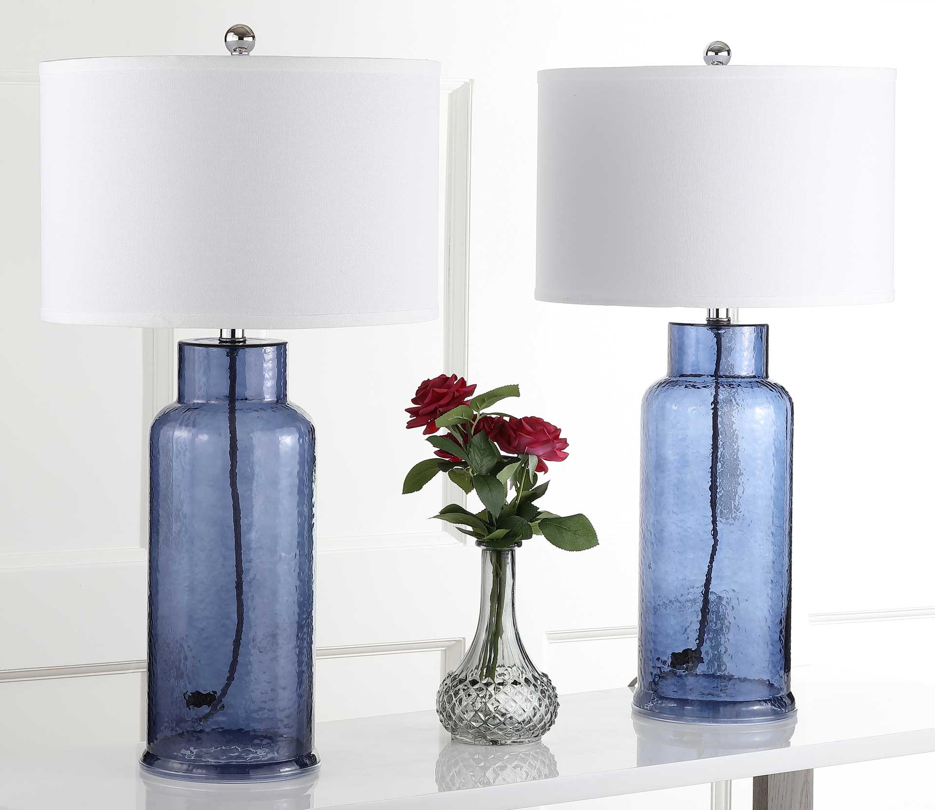 Bottle Glass Table Lamp Blue (Set of 2) - Image 4
