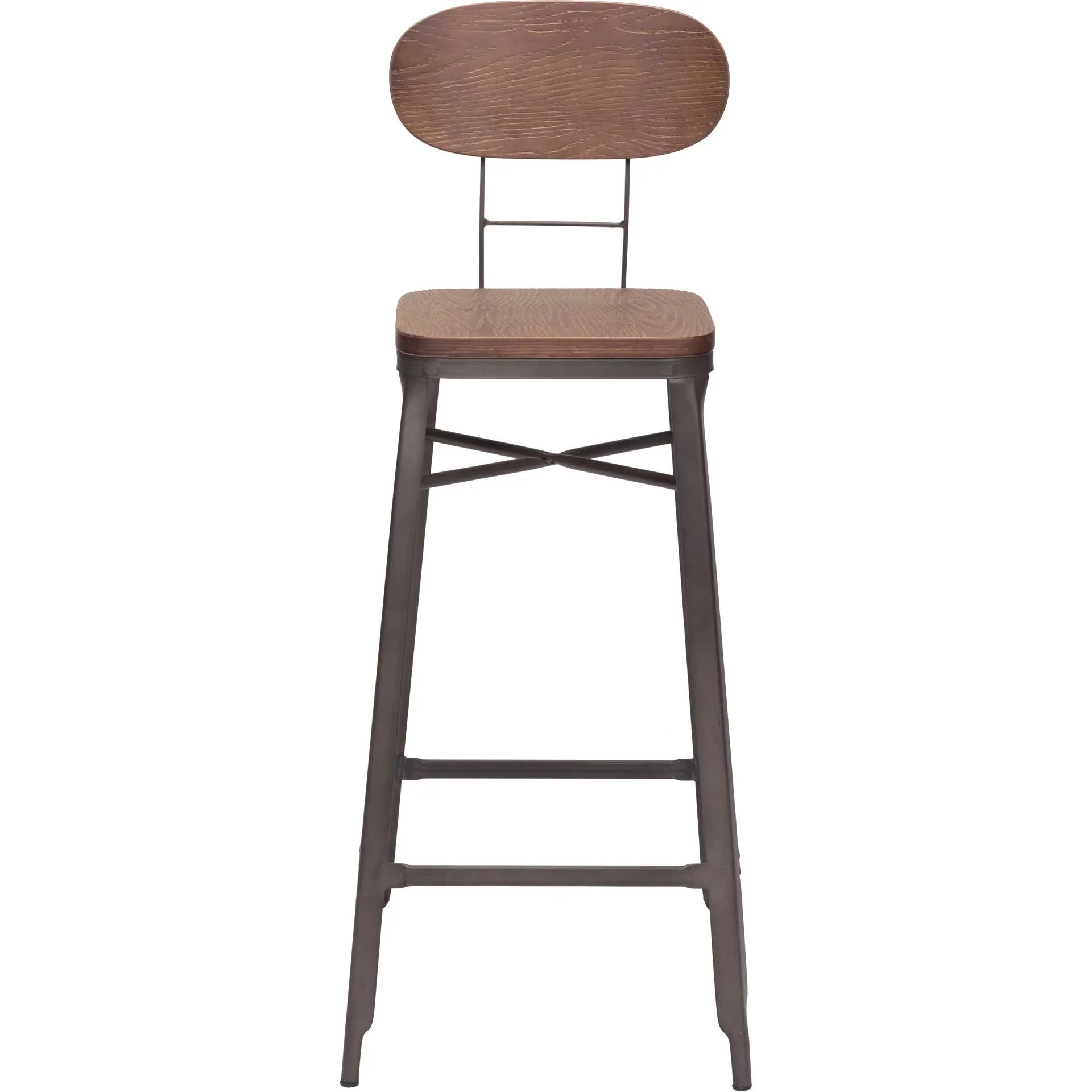 Boutique Bar Chair Brown/Antique Black - Image 3