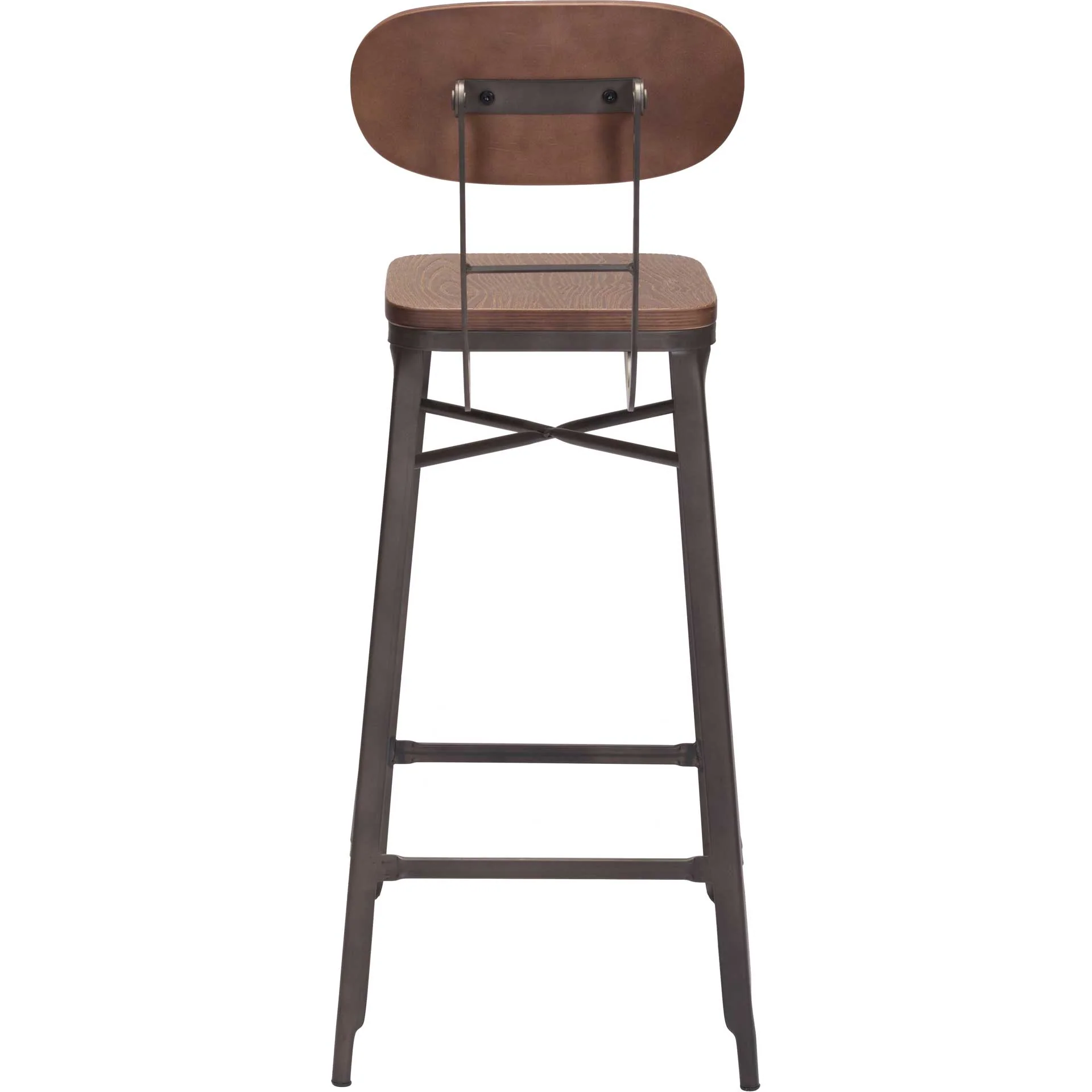 Boutique Bar Chair Brown/Antique Black - Image 4