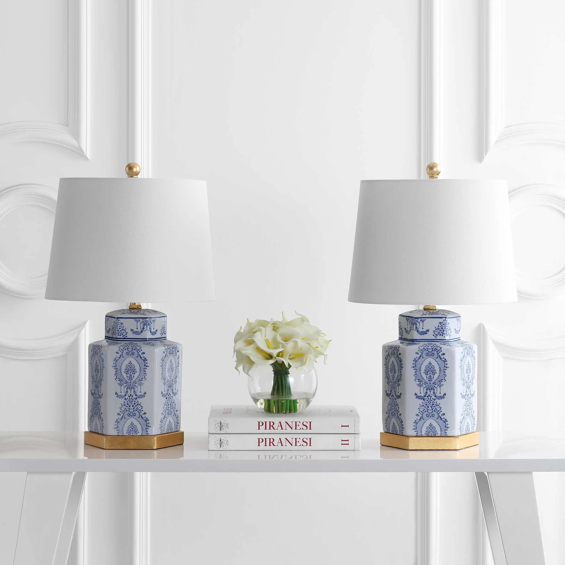 Bova Table Lamp Blue/White (Set of 2) - Image 3