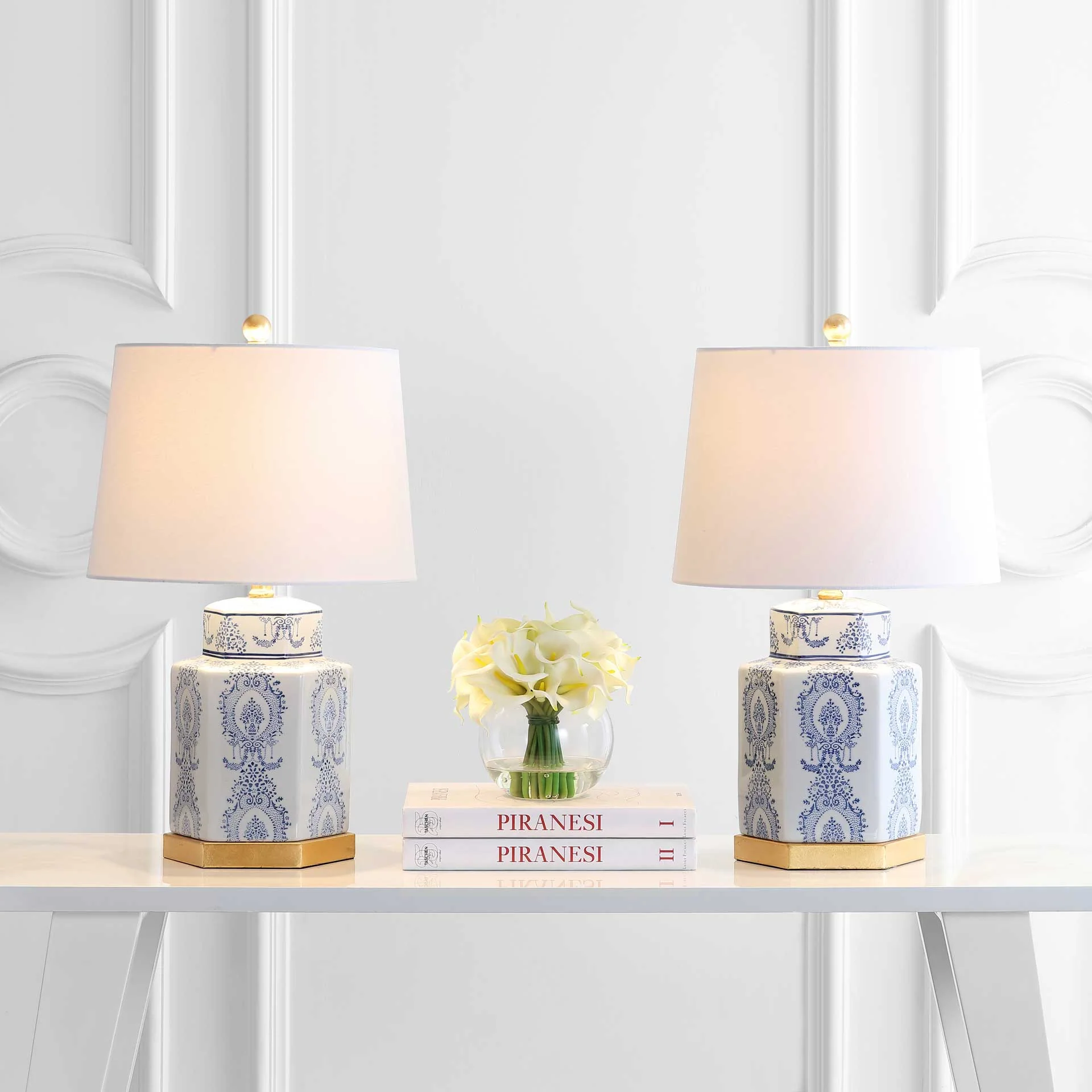 Bova Table Lamp Blue/White (Set of 2) - Image 4