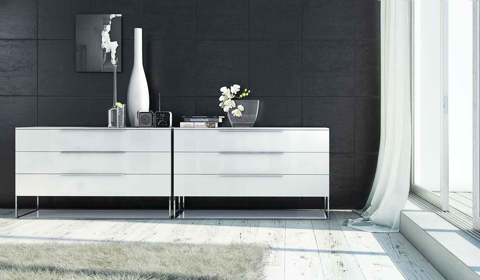 Bowery Dresser White Matte/White Glass - Image 2