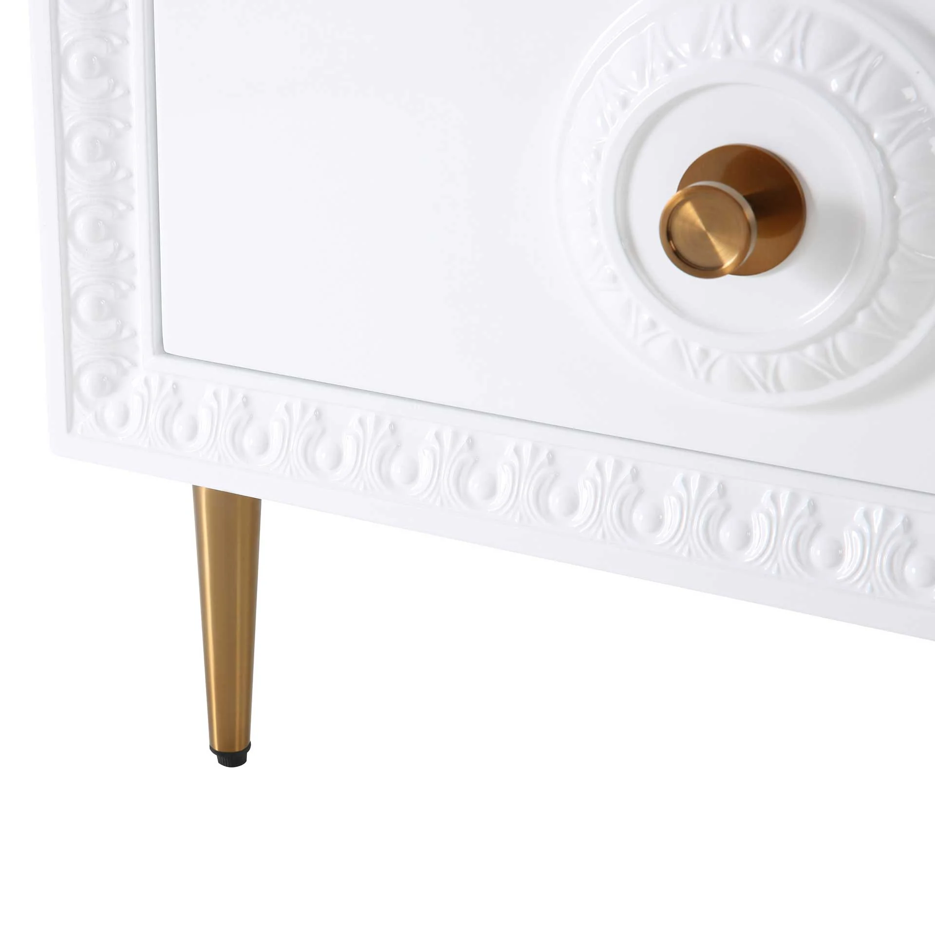 Bowie Lacquer Side Table White - Image 4