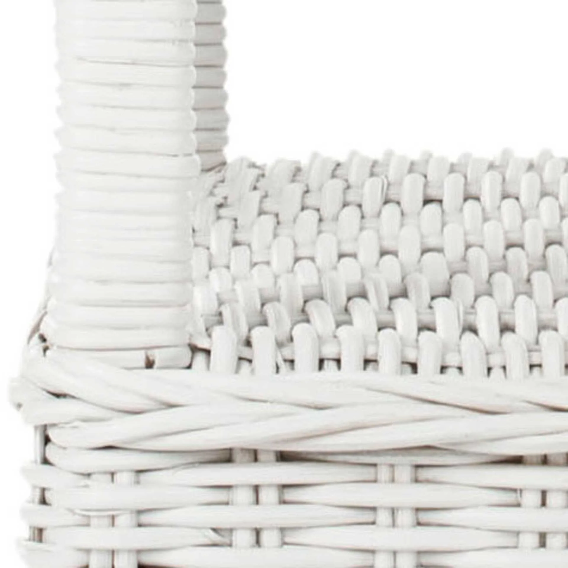 Bowie Rattan Side Table White - Image 3