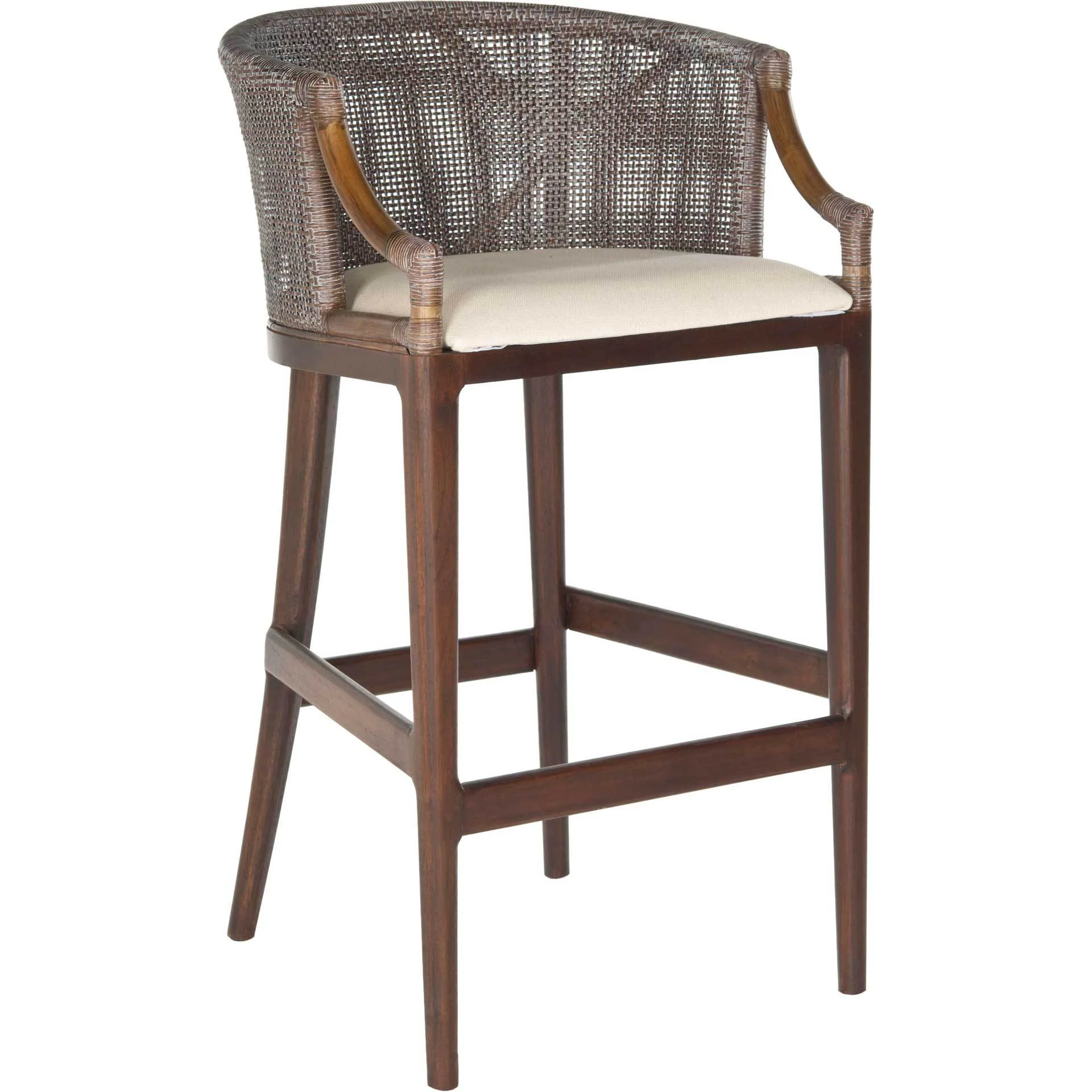 Braden Bar Stool Brown/Ivory - Image 2
