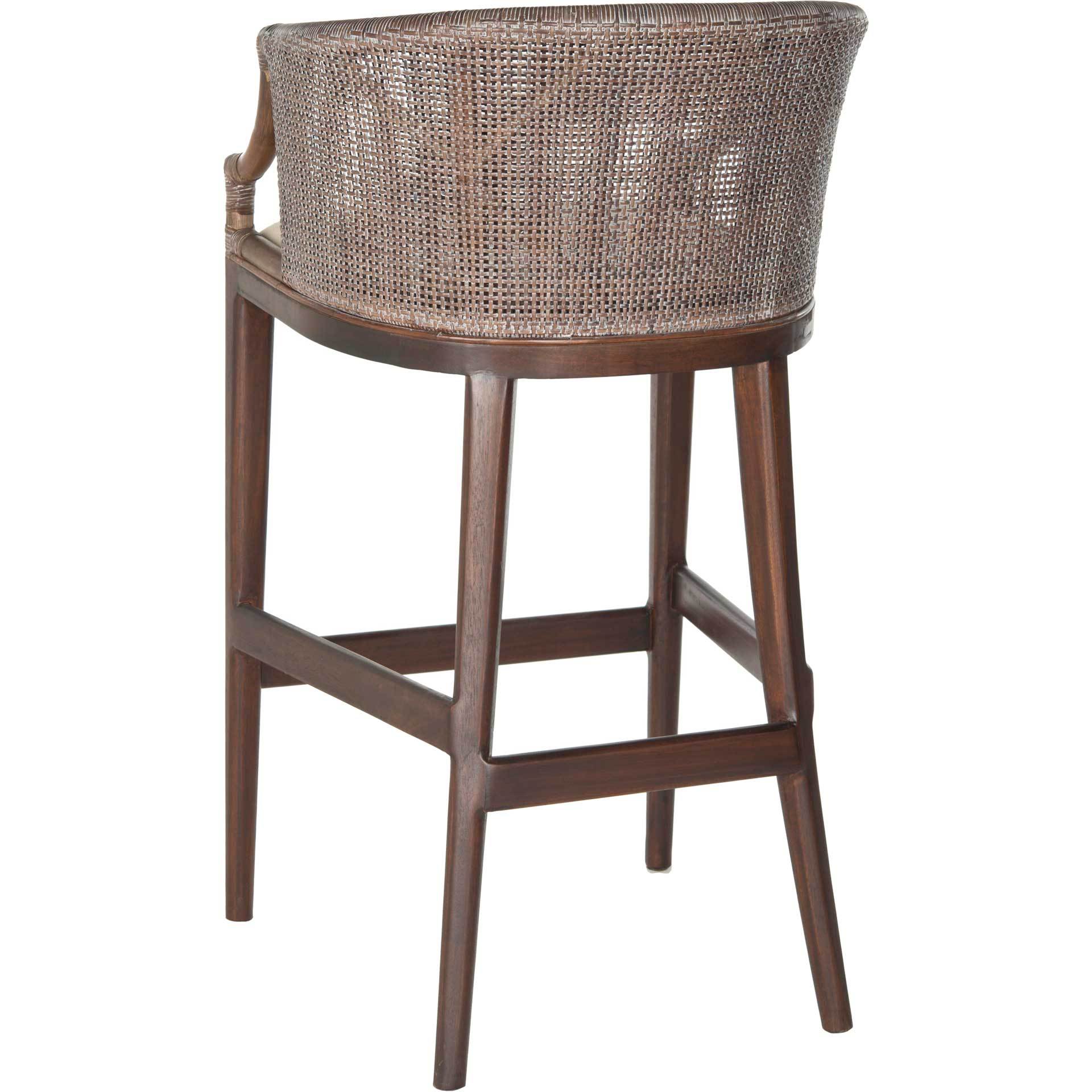 Braden Bar Stool Brown/Ivory - Image 3