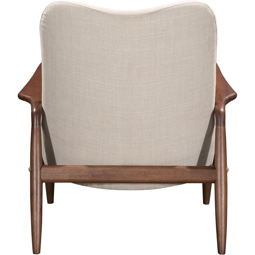 Braden Lounge Chair & Ottoman Beige - Image 5