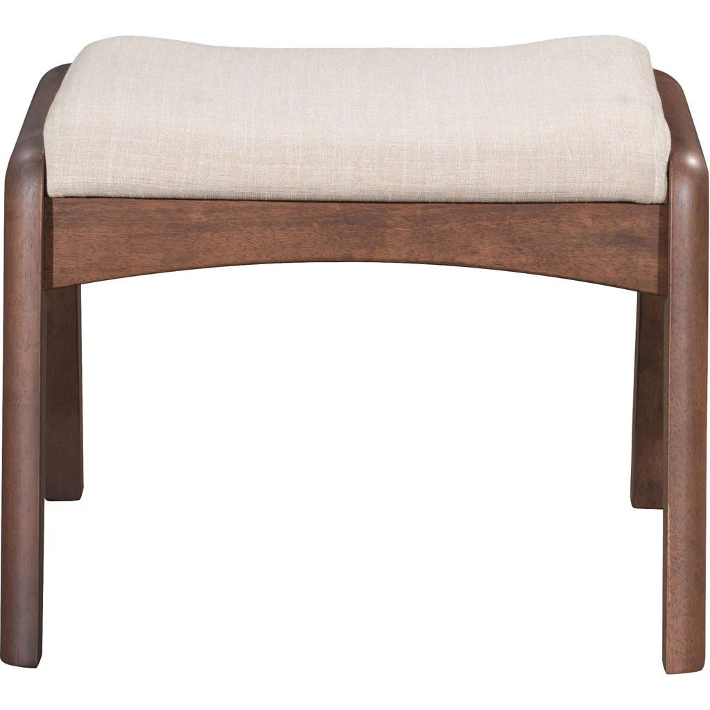 Braden Lounge Chair & Ottoman Beige - Image 8