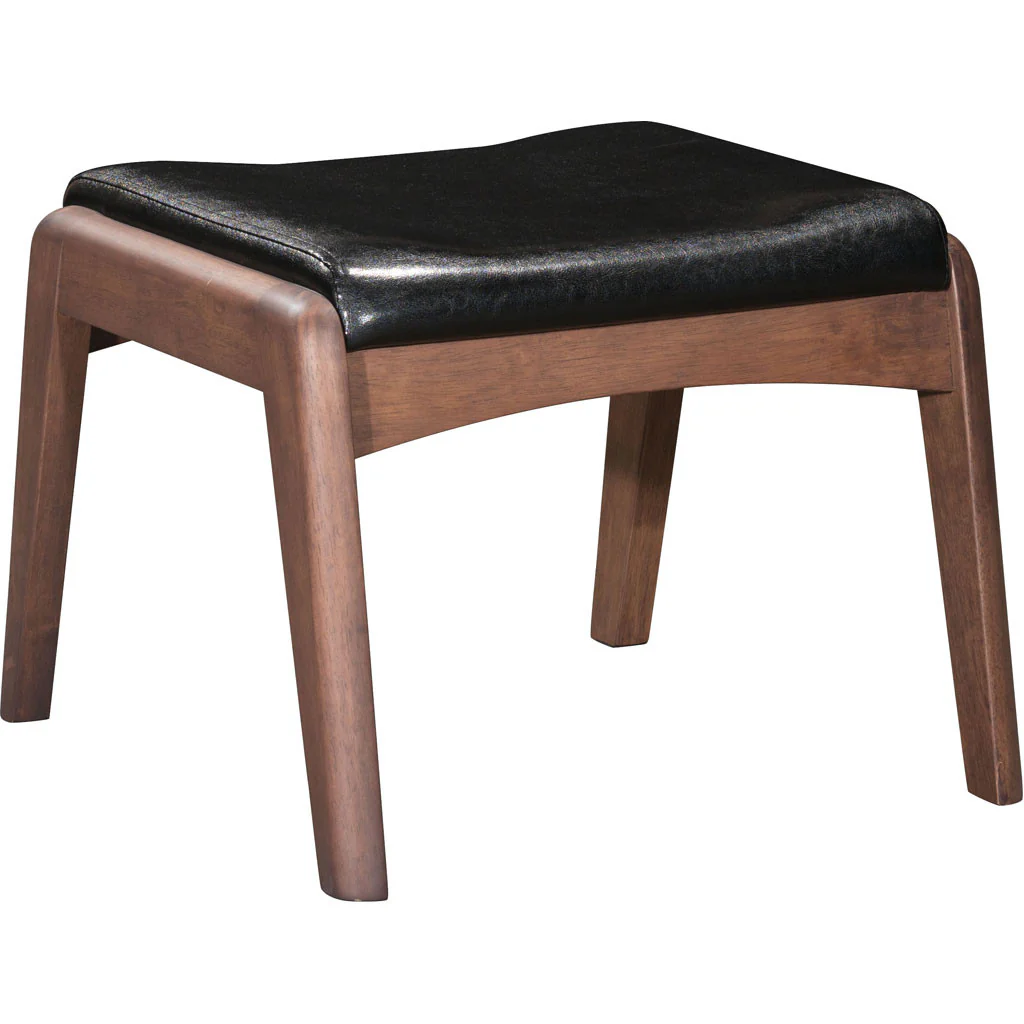 Braden Lounge Chair & Ottoman Black - Image 6