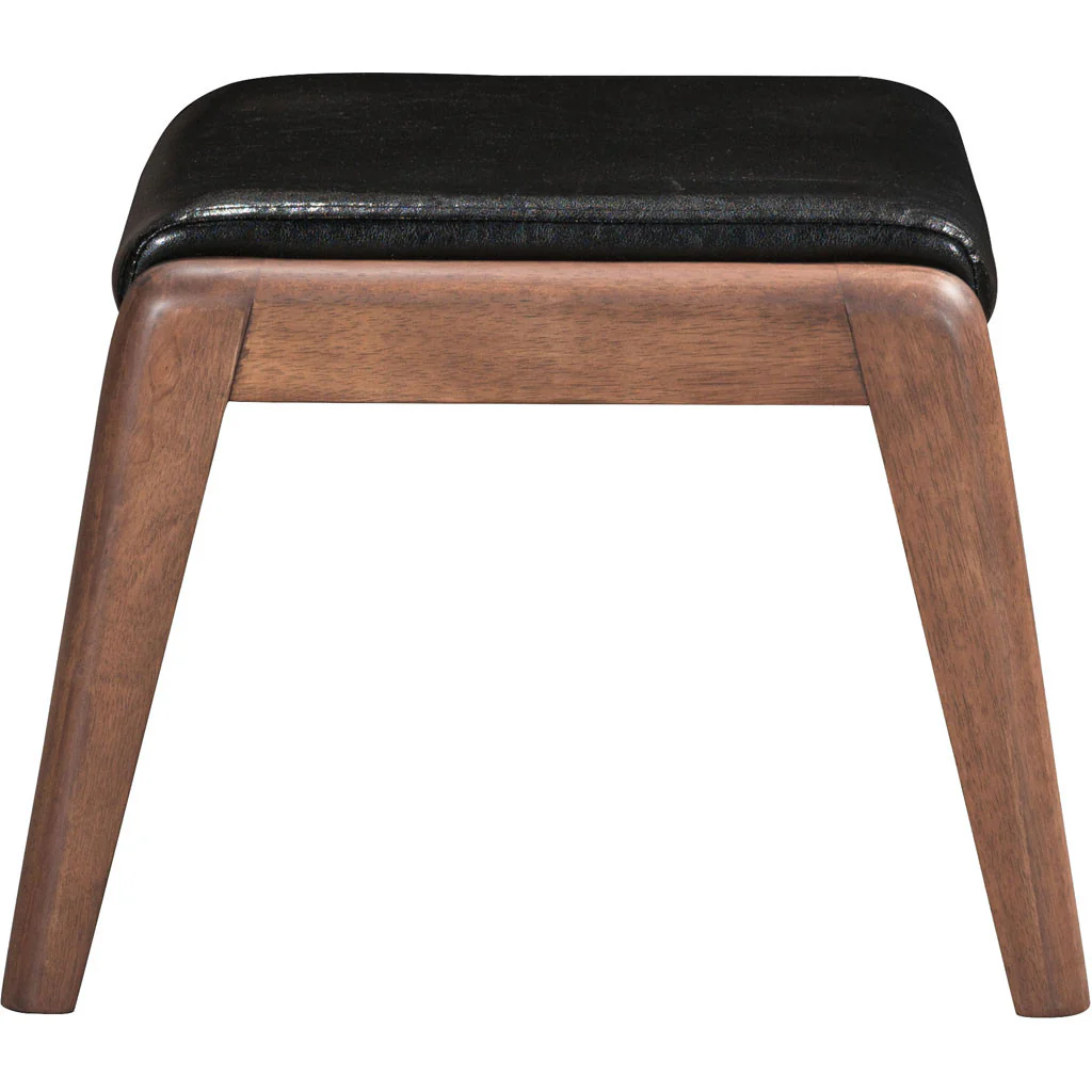 Braden Lounge Chair & Ottoman Black - Image 7