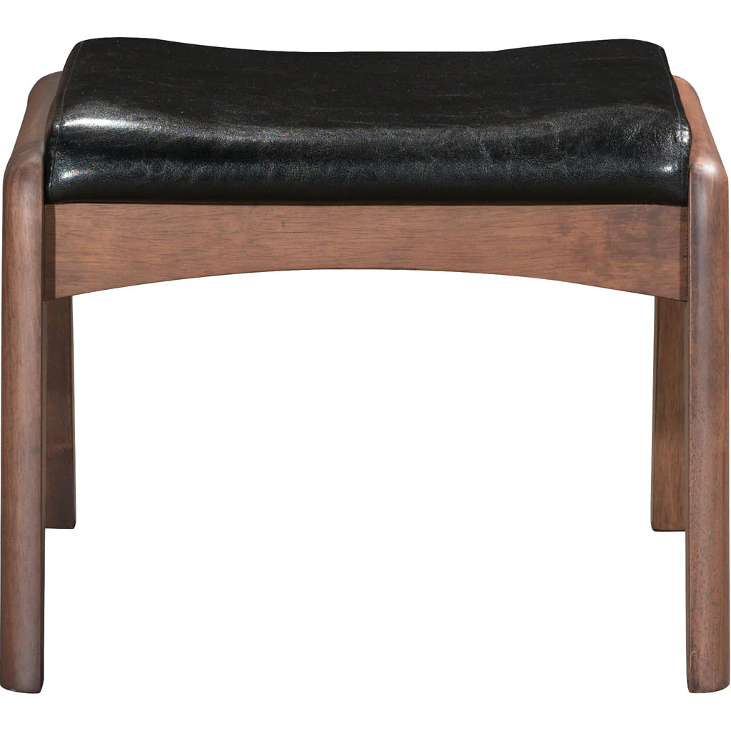 Braden Lounge Chair & Ottoman Black - Image 8