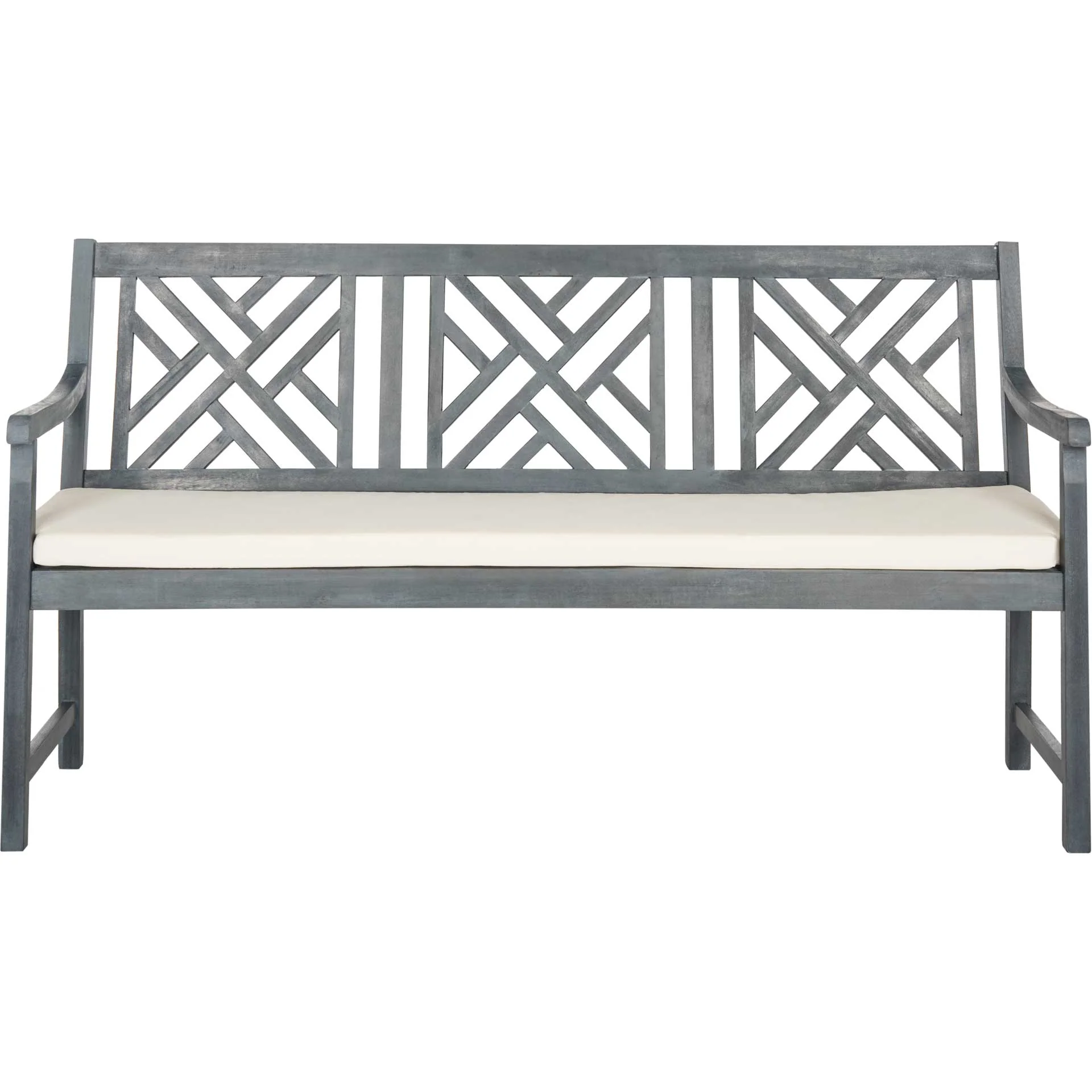 Bradley 3 Seat Bench Ash Gray/Beige - Image 2