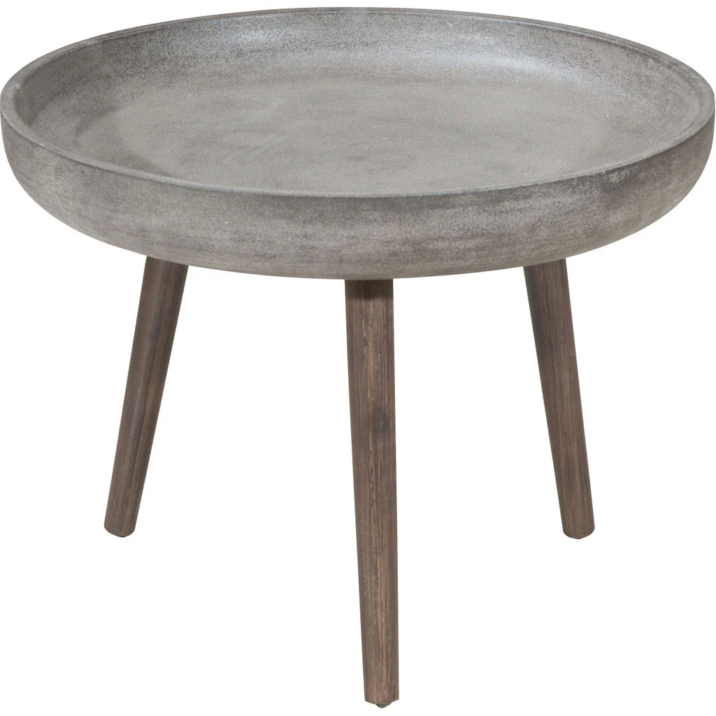 Bradley Side Table Cement & Natural - Image 2