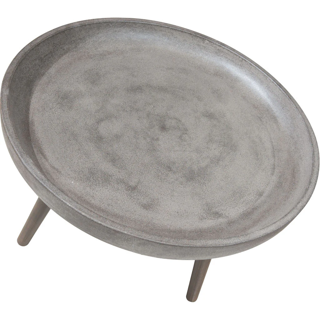 Bradley Side Table Cement & Natural - Image 3