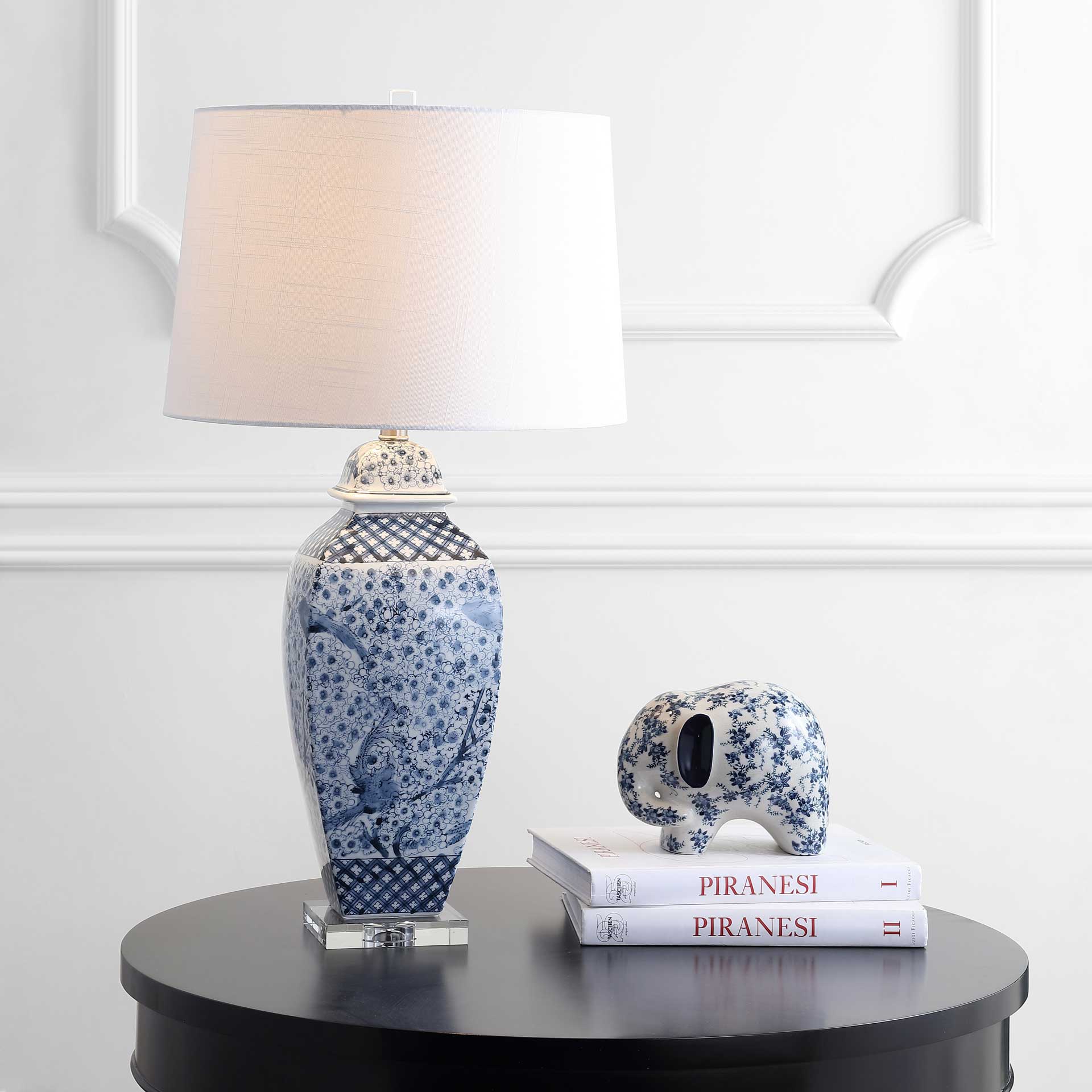 Brae Table Lamp Blue/White - Image 4