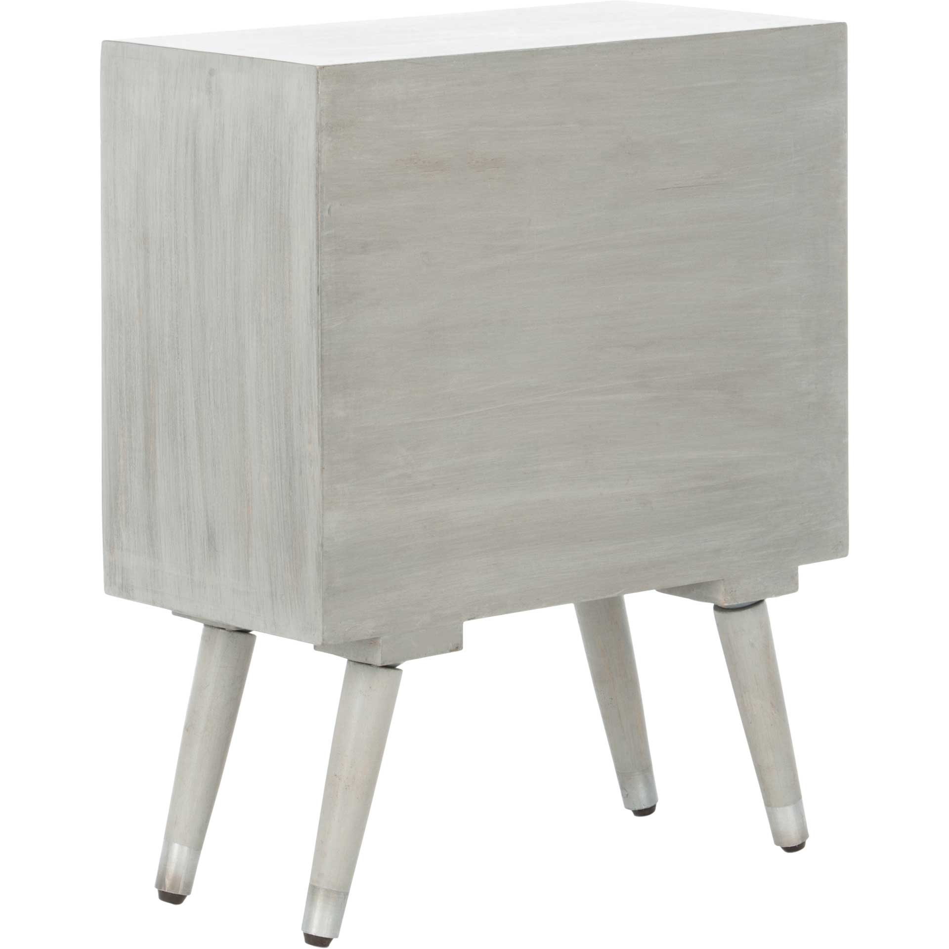 Braith 1 Drawer Textured Nightstand Gray Walnut - Image 4