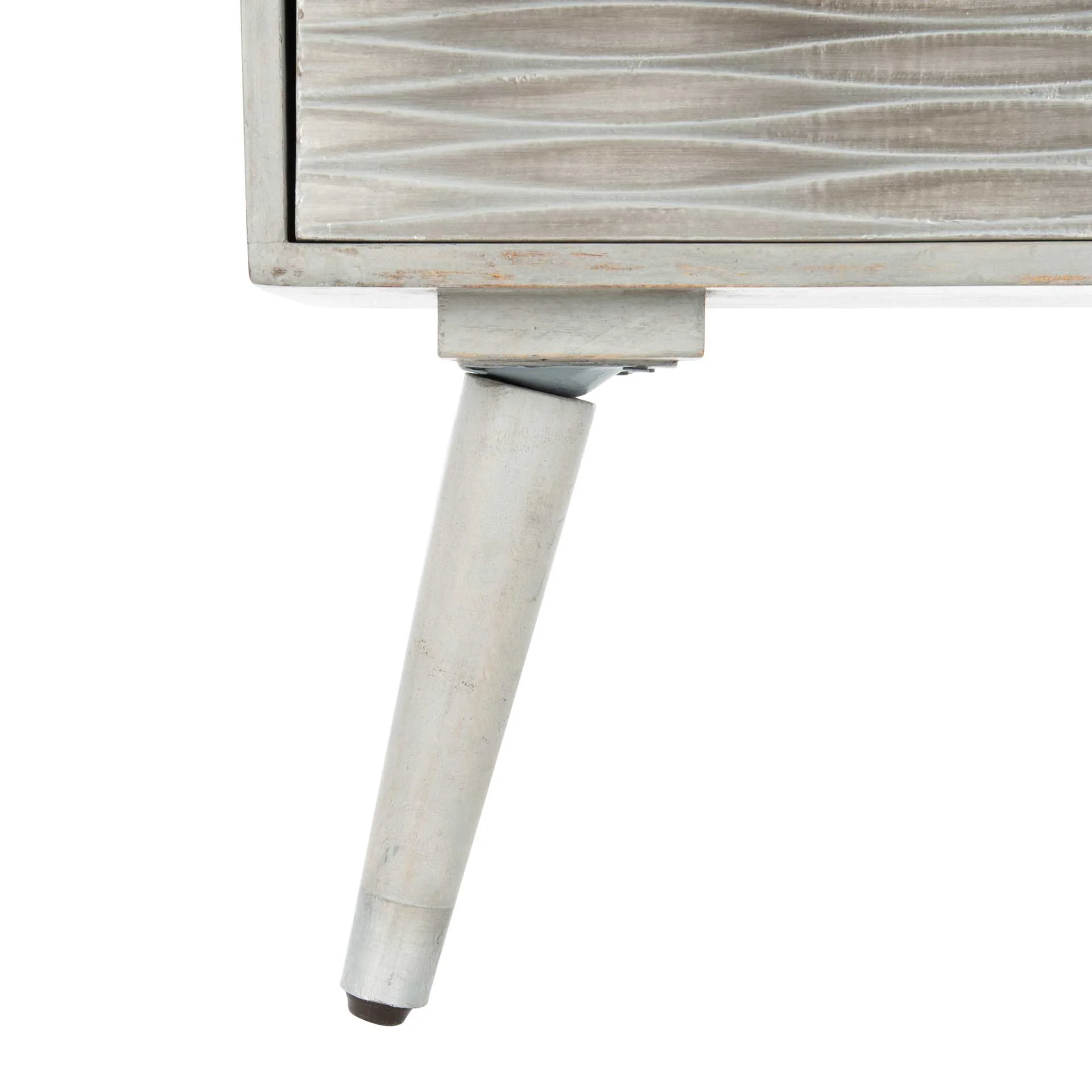 Braith 1 Drawer Textured Nightstand Gray Walnut - Image 8